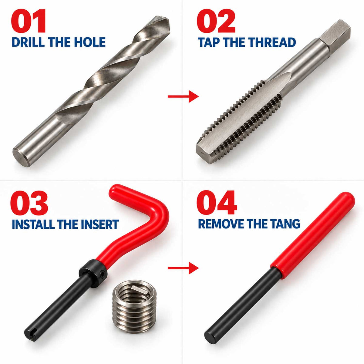 Kit reparatie filet m9x1.25 GEBO TOOLS