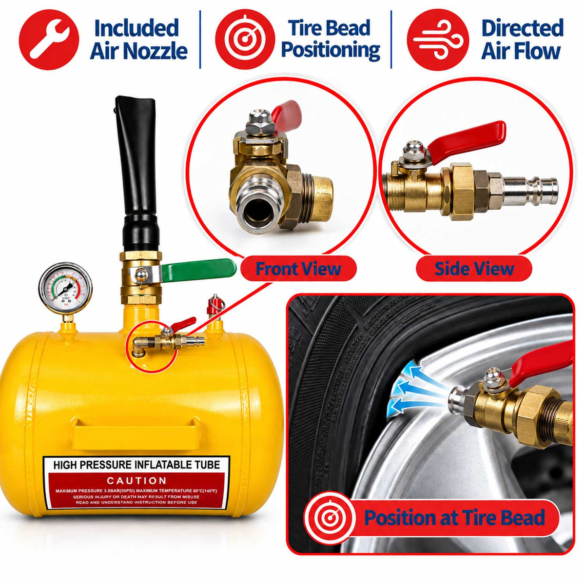 Butelie explozie aer, tun de aer 18l GEBO TOOLS