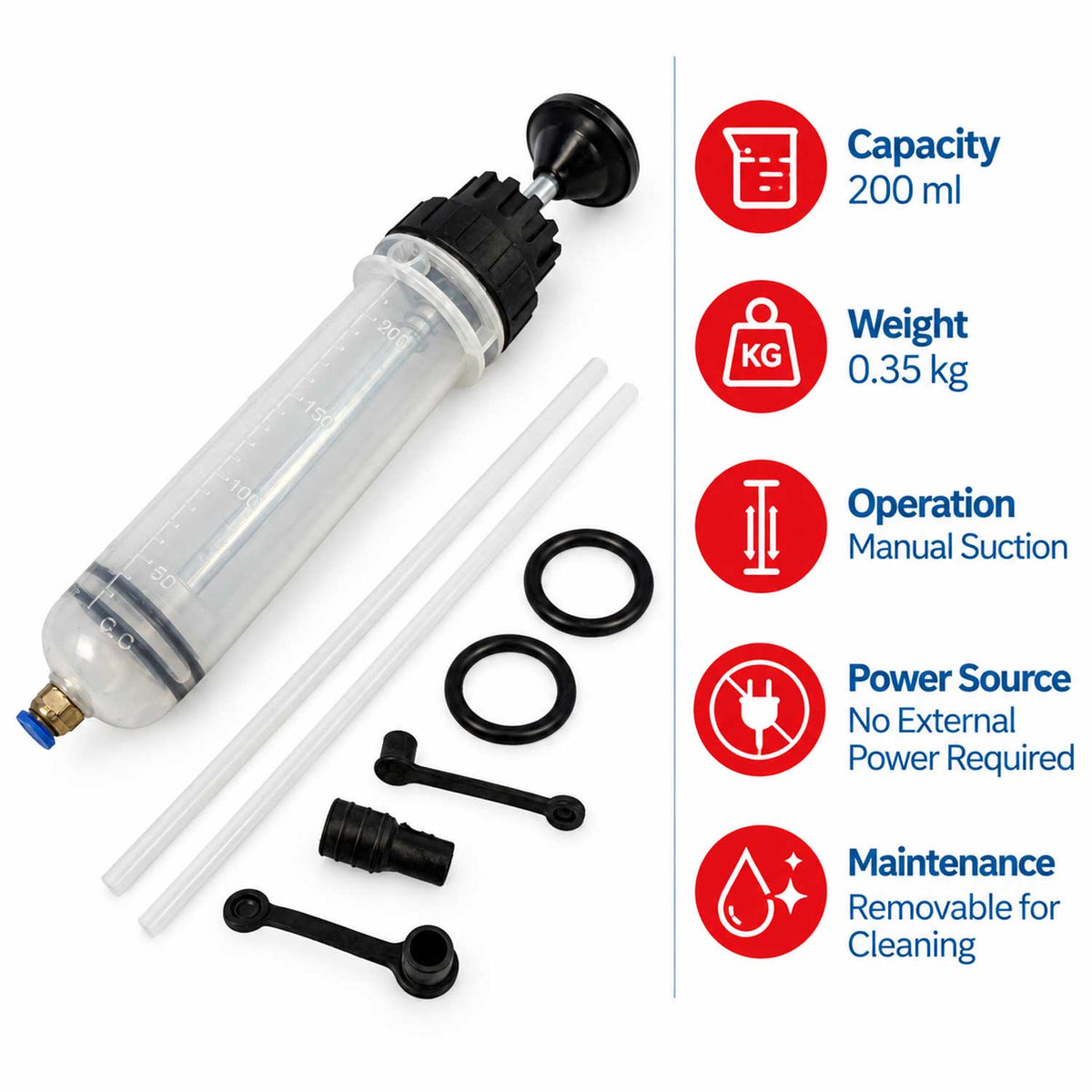 Pompa de transfer pentru lichide 200ml GEBO TOOLS