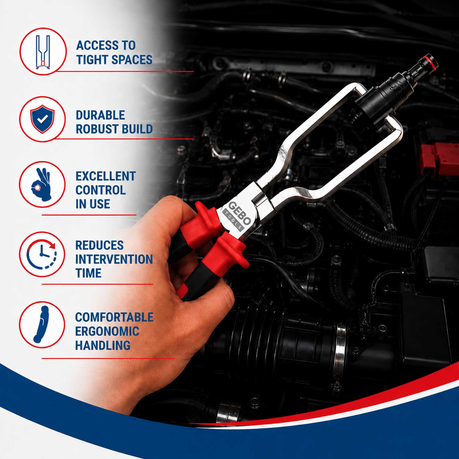 CLESTE COLIERE CONDUCTE COMBUSTIBIL GEBO TOOLS