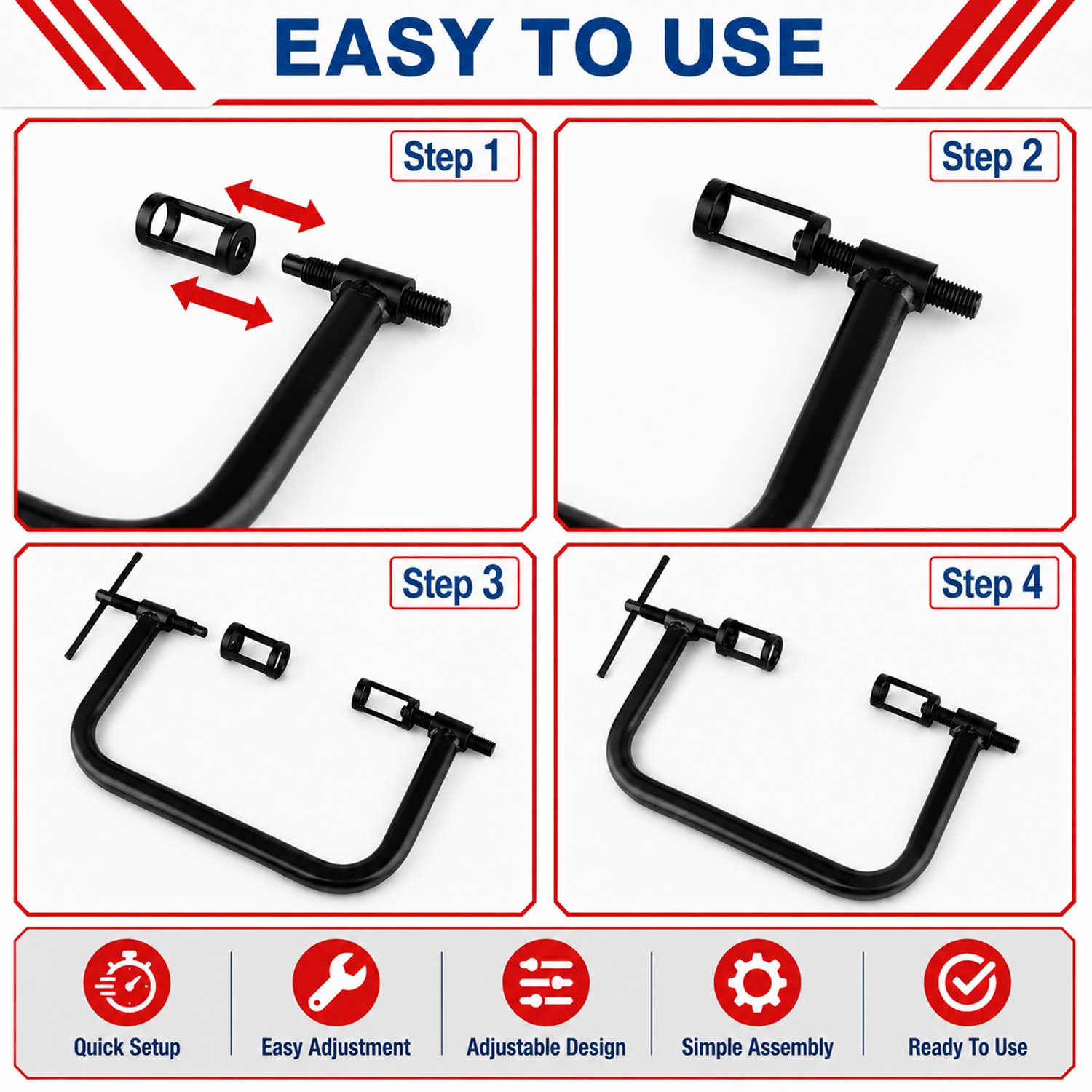 Trusa presa pt arcuri de supapa GEBO TOOLS