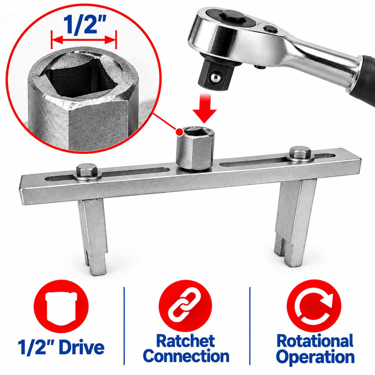 Cheie reglabila capac pompa de combustibil pentru rezervor 23-190mm GEBO TOOLS