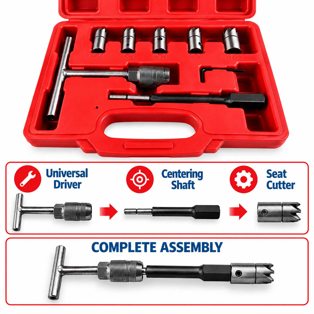 Trusa freze pentru curatat locas orificiu scaun injectoare 7 piese GEBO TOOLS
