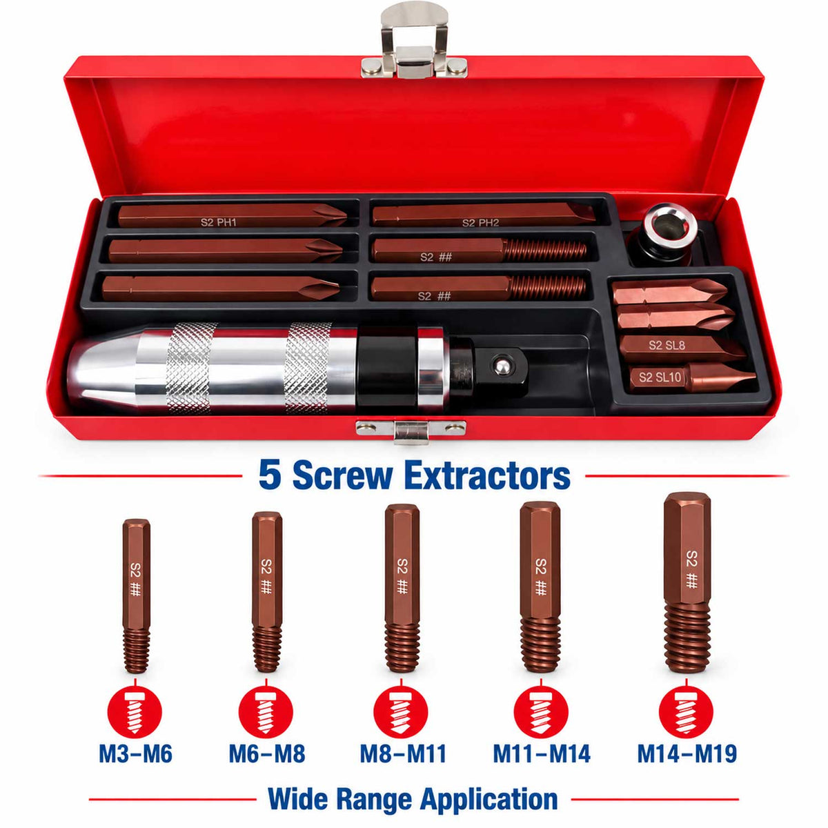 Trusa surubelnita de impact GEBO TOOLS