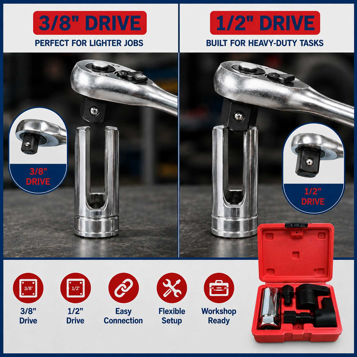 Trusa tubulare sonda lambda 5 piese GEBO TOOLS