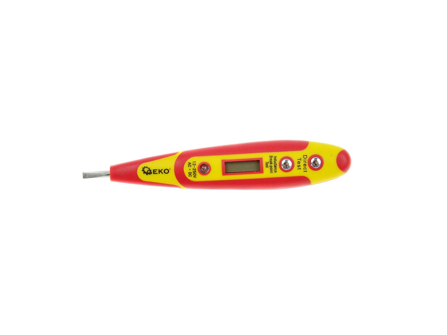 SET SURUBELNITE IZOLATE PENTRU ELECTRICIENI  1000V SI TESTER DIGITAL DE TENSIUNE 7 PIESE GEKO