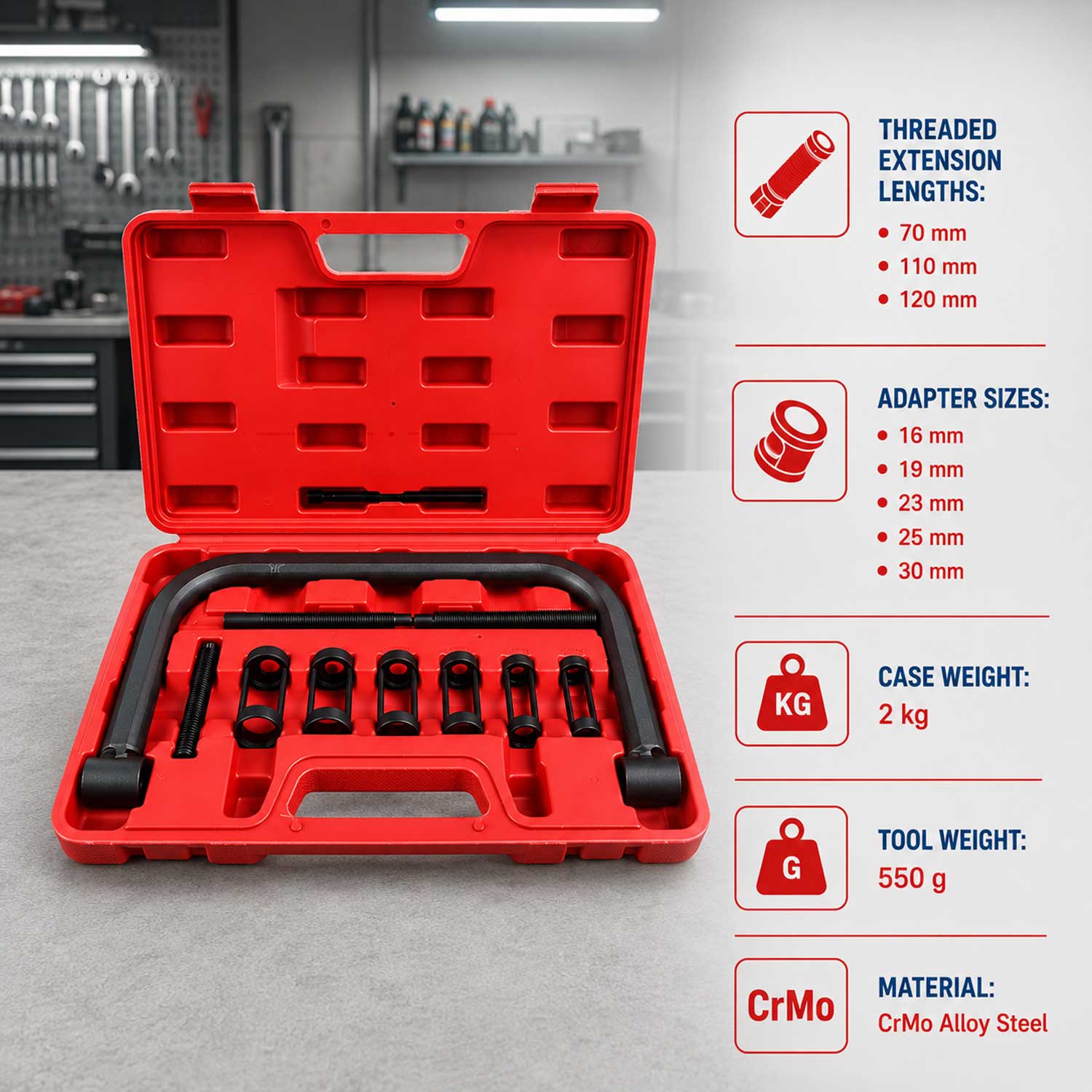 Trusa presa pt arcuri de supapa GEBO TOOLS