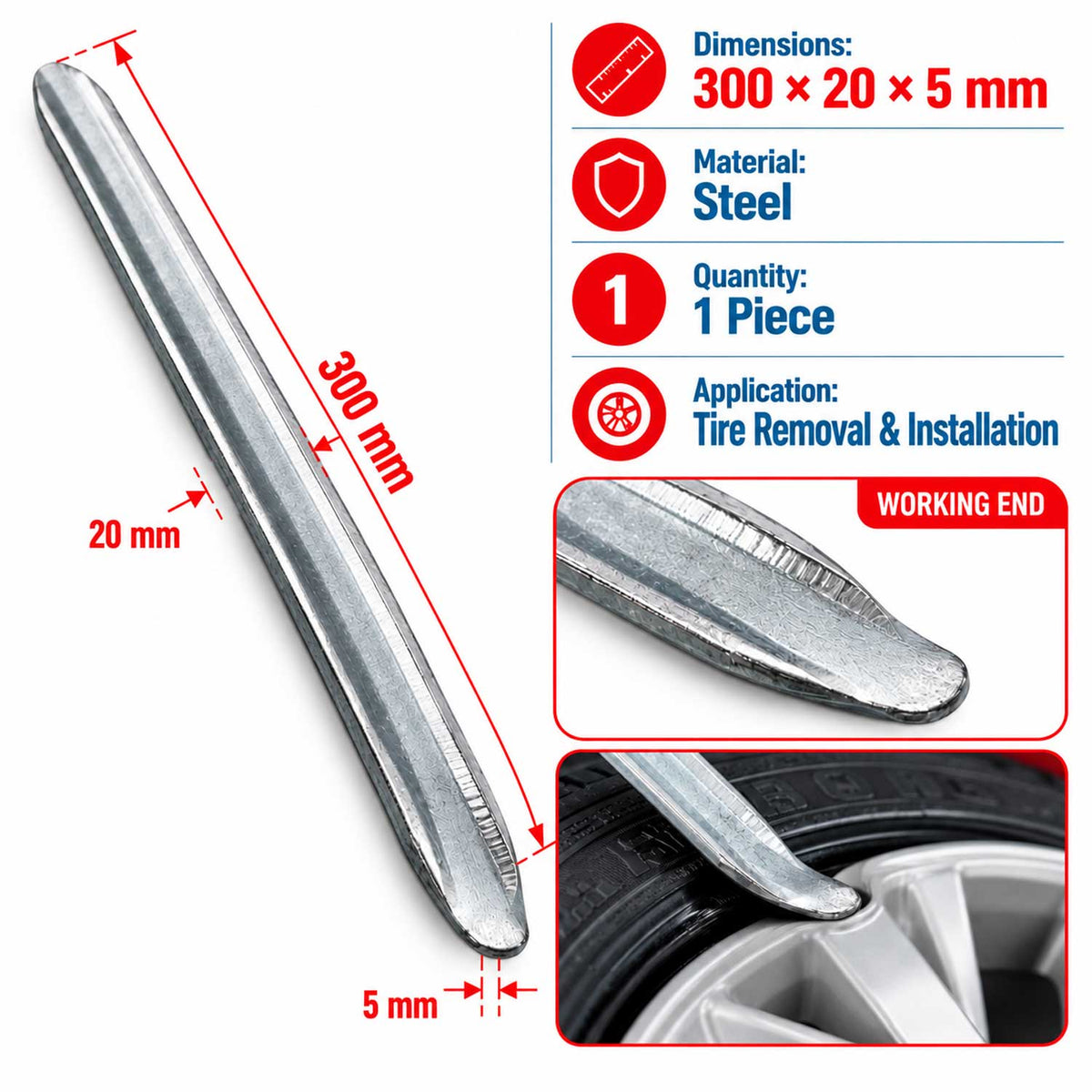 Levier pentru anvelope 30 cm GEBO TOOLS