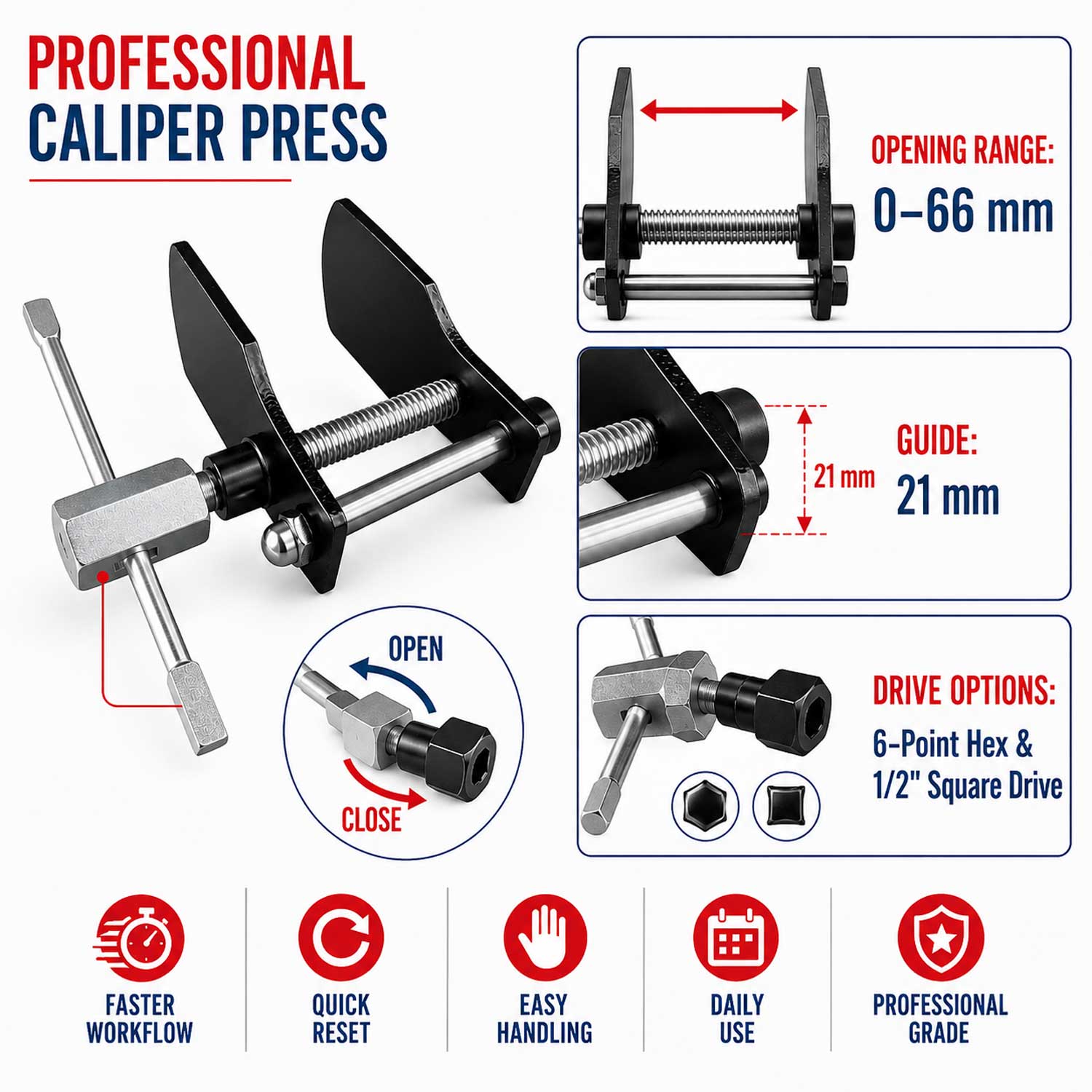 Presa universala pentru piston etriere frana auto GEBO TOOLS