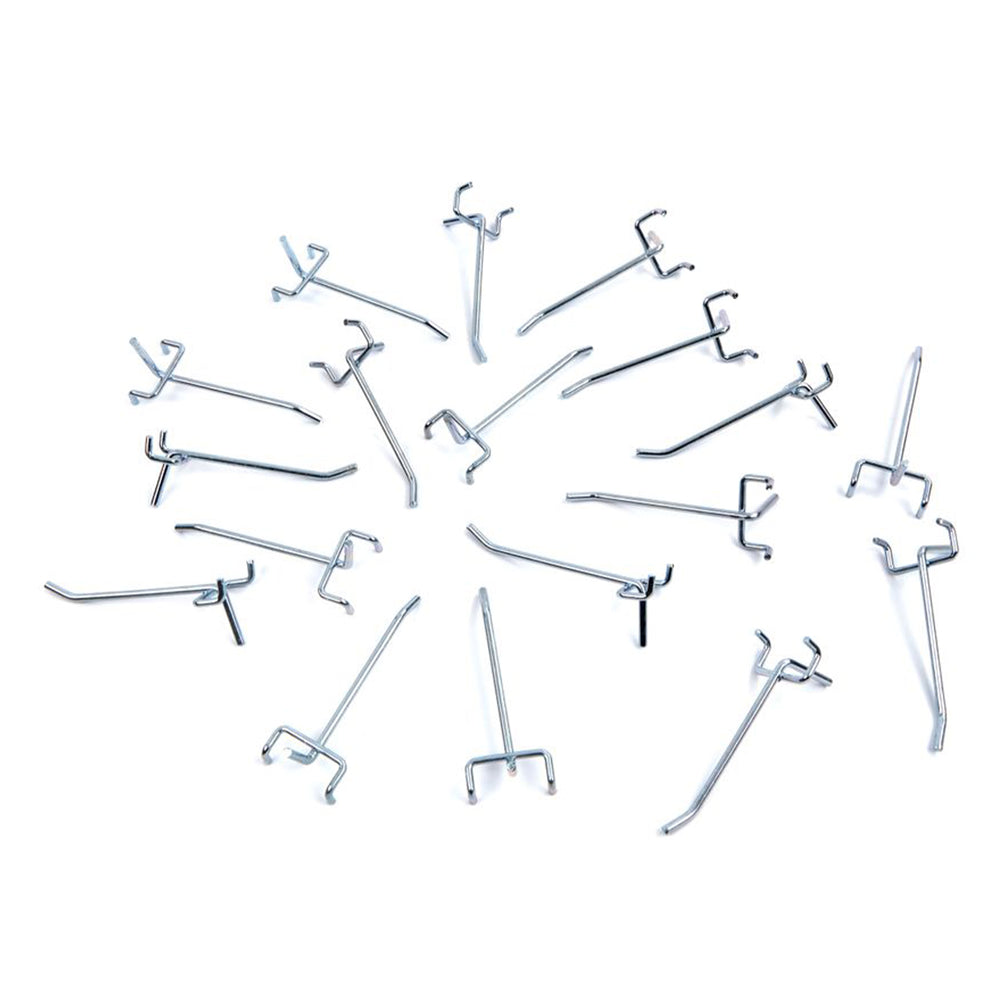 Set 18 carlige metalice pentru panou scule 25mm Hbm
