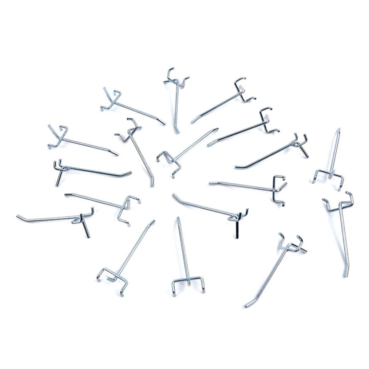 Set 18 carlige metalice pentru panou scule 25mm Hbm