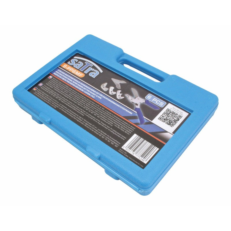 SET FOARFECA MULTIFUNCTIONALA  PENTRU TAIERE IN UNGHI GARNITURI, CAUCIUC, TEVI PVC 6 PIESE