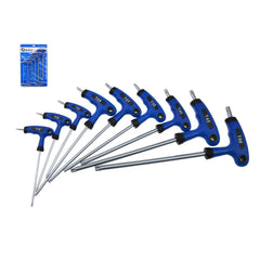 SET CHEI TORX CU MANER IN FORMA DE L T10-T50 9 PIESE