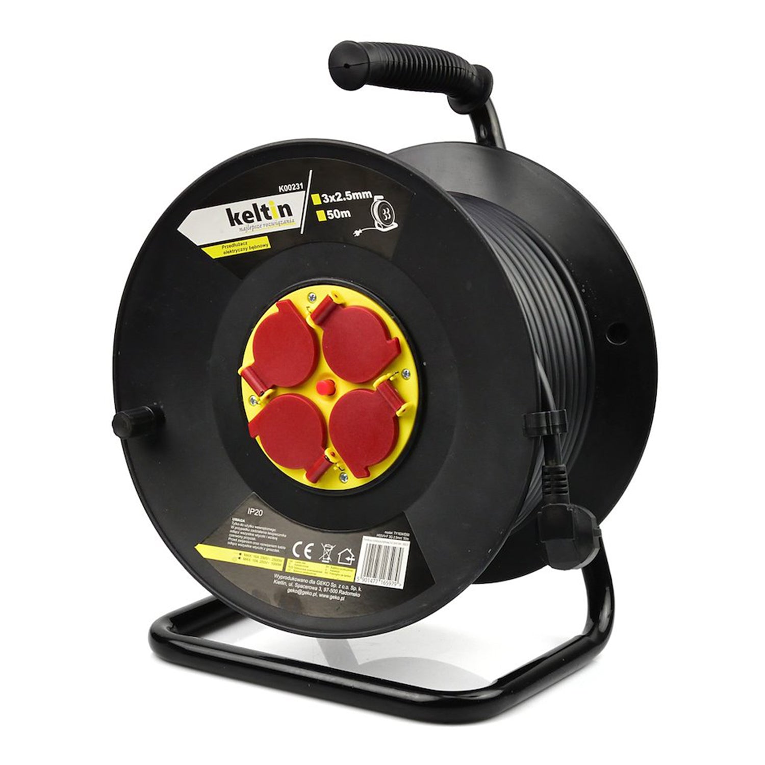 PRELUNGITOR TAMBUR ELECTRIC 3x2.5MM 50M