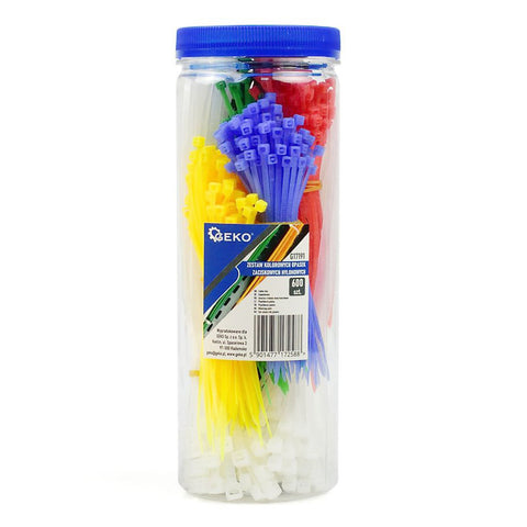 SET 600 DE COLIERE COLORATE DIN PLASTIC