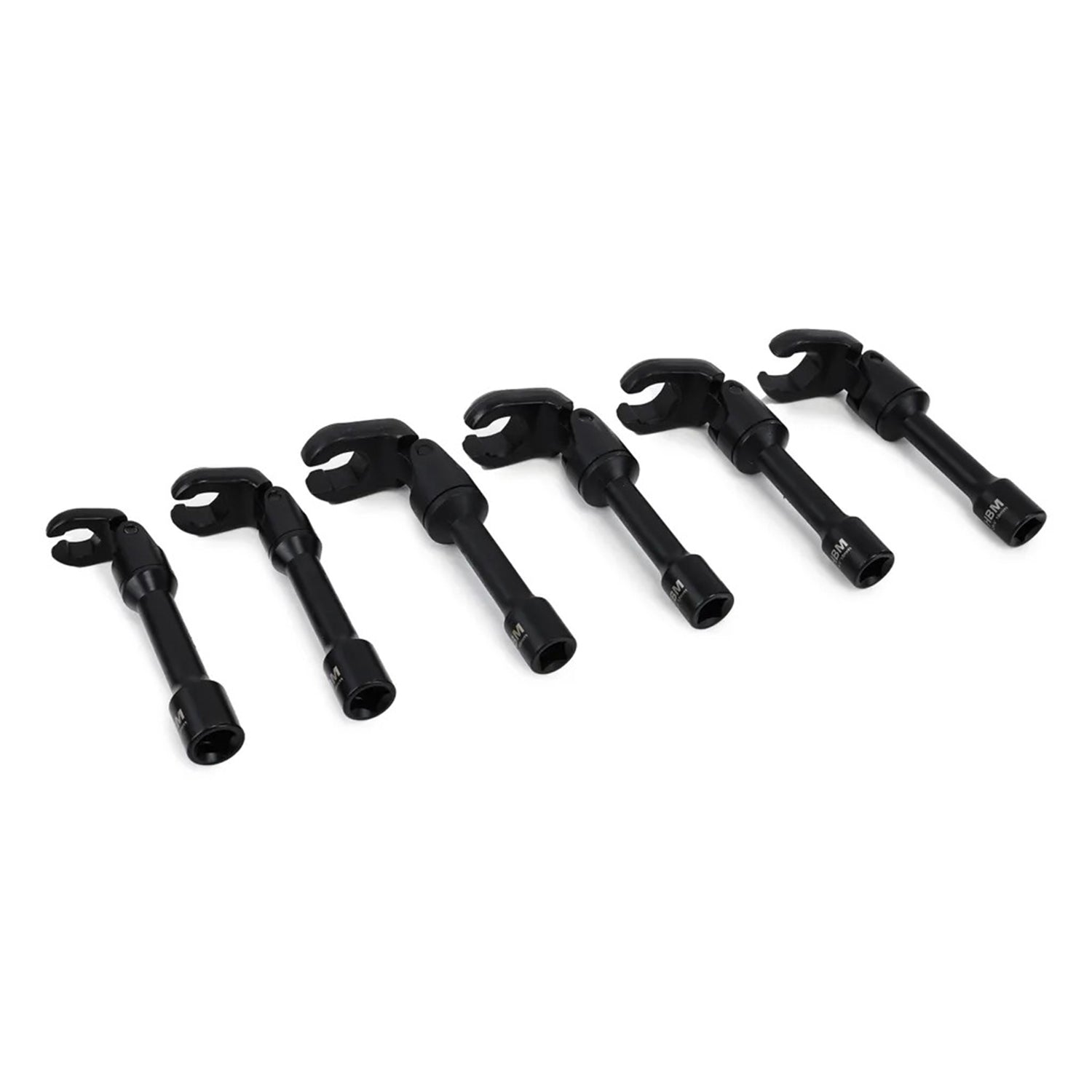 SET DE 6 CHEI TUBULARE 3/8 CU ARTICULATIE PENTRU CONDUCTE 12-19MM HBM