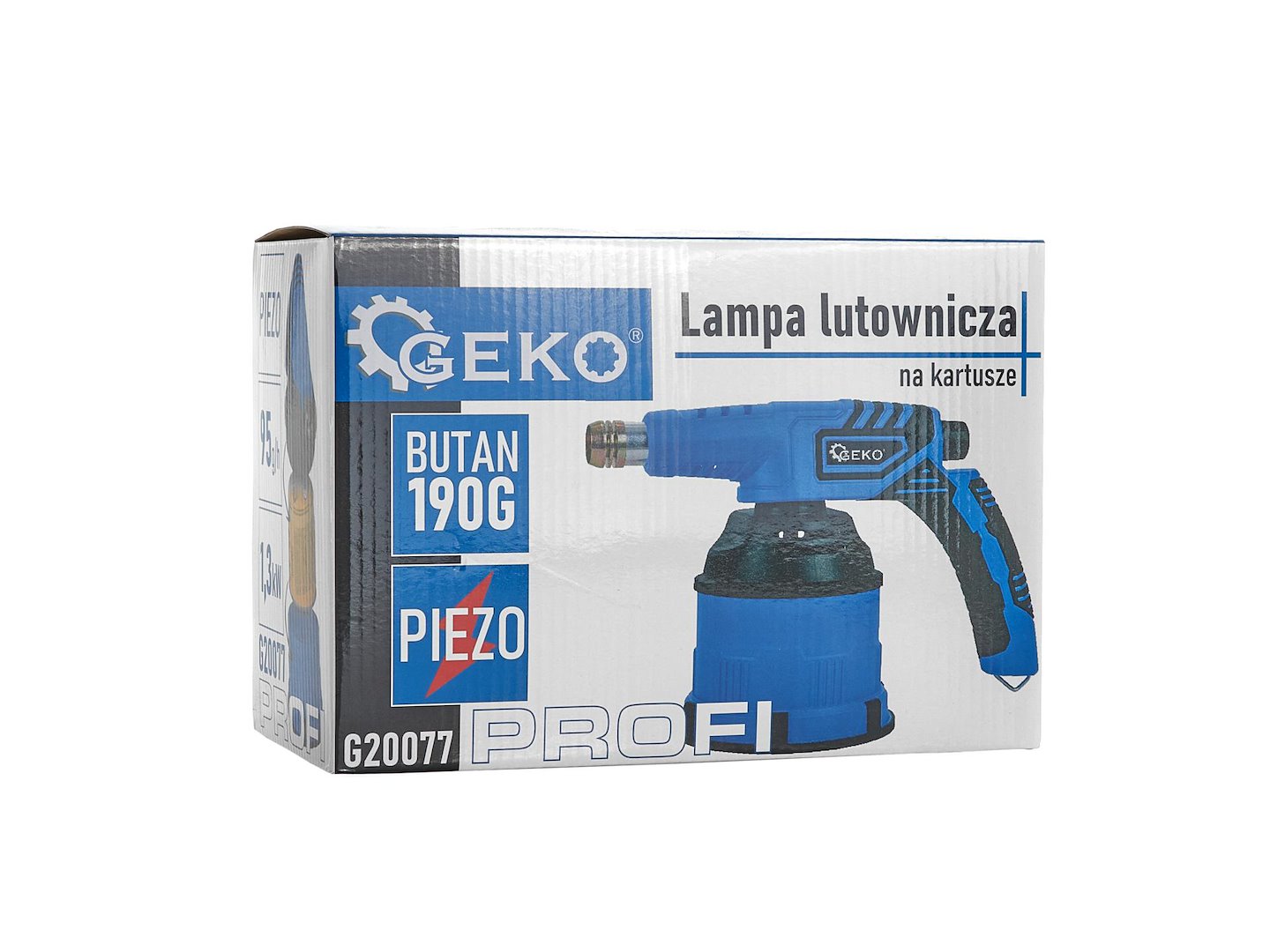 LAMPA DE LIPIT PE GAZ CU PIEZO 190G, FLACARA REGABILA 1200°C - GEKO