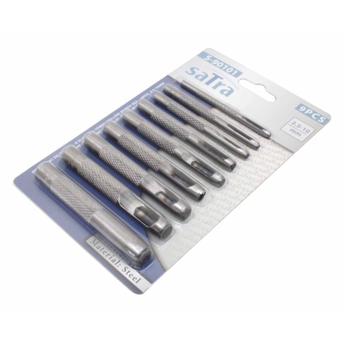 Set preducele perforatoare piele 9 piese Satra