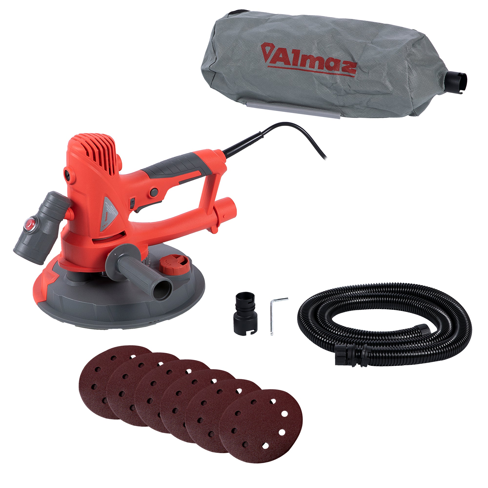 SLEFUITOR PERETI, TAVANE, PLAFOANE SI RIGIPS, CU ASPIRATOR SI LED 750W, DIAMETRU 180MM DETOOLZ