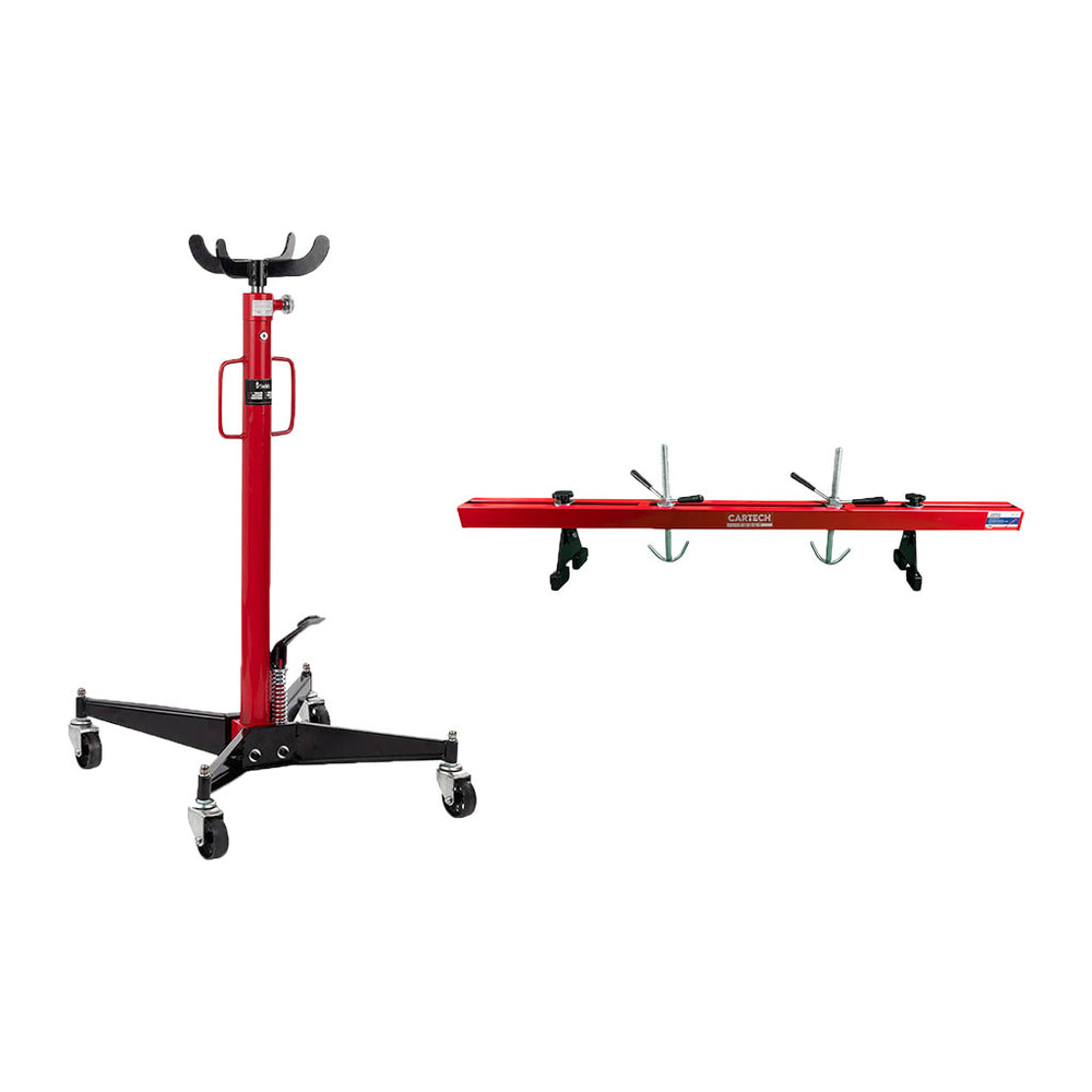 Cric cutie de viteze 500 kg + traversa suport manual motor 0.5T GEBO TOOLS
