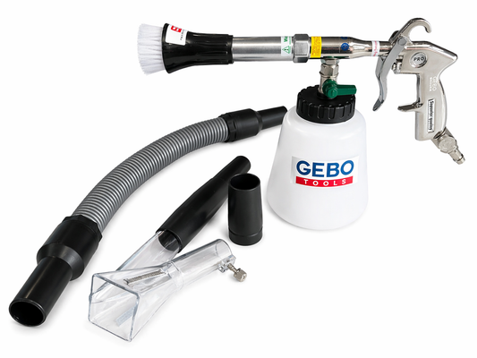 PISTOL PNEUMATIC PT SPALAT TAPITERII TORNADOR CU ADAPTOR VACUUM GEBO TOOLS