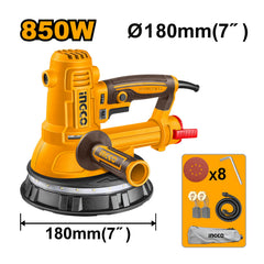 MASINA DE SLEFUIT PERETI SI TAVANE DIN GIPS-CARTON RIGIPS 850W 180MM - INGCO