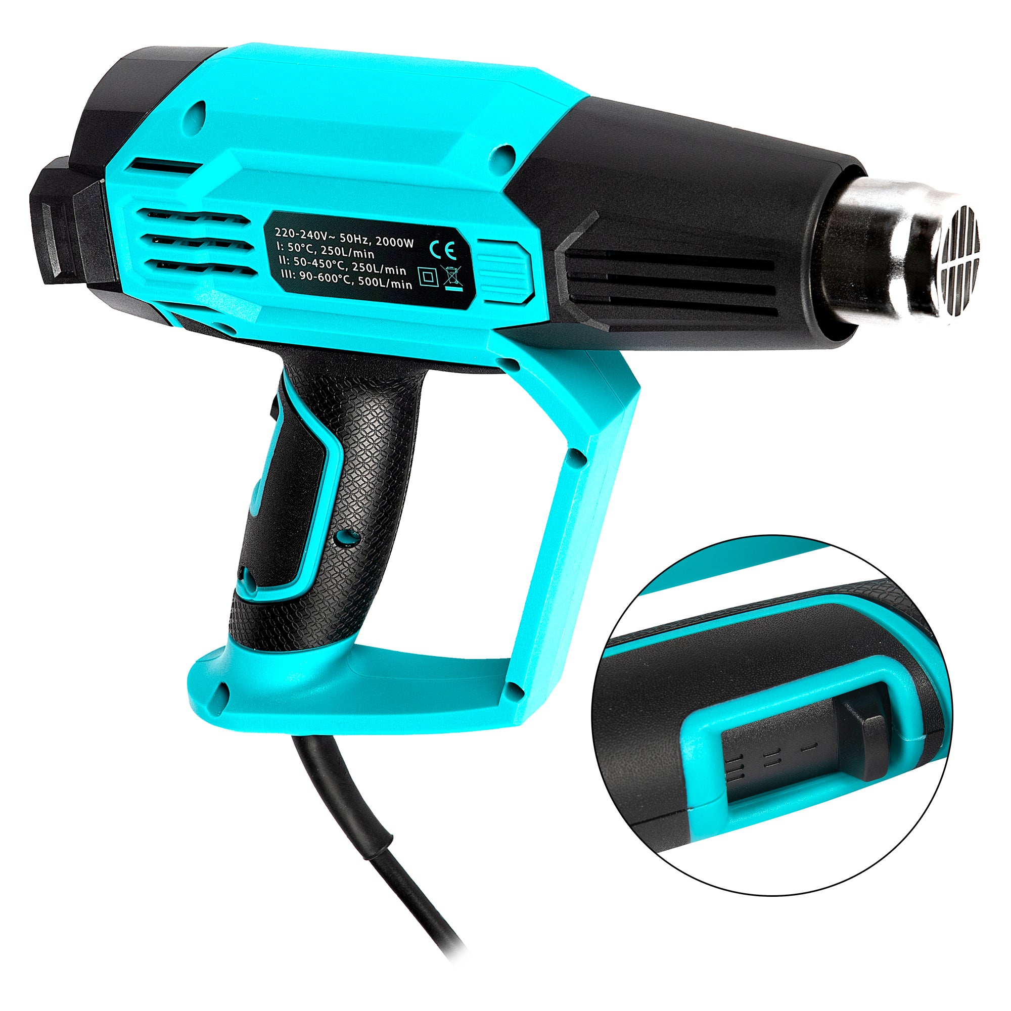 PISTOL AER CALD 2000W 3 TREPTE 0-600°C