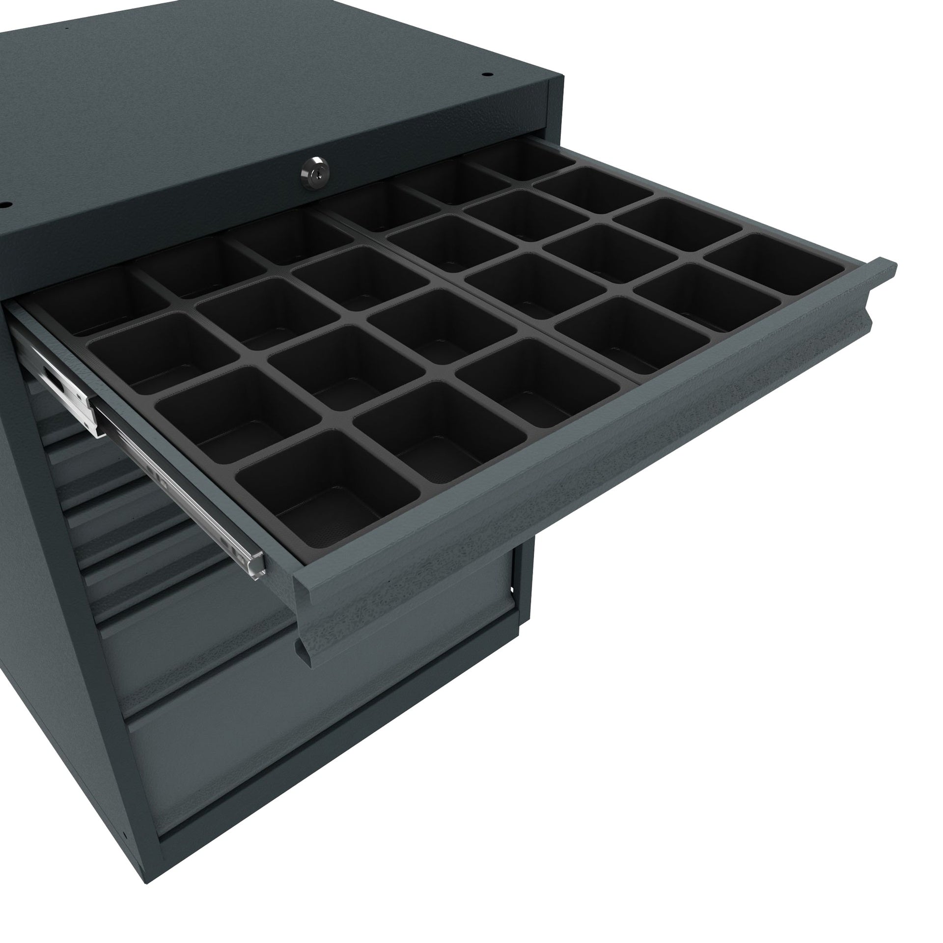MODUL TAVA COMPARTIMENTATA BULLRAM EXPERT, 12 COMPARTIMENTE DIN PLASTIC REZISTENT PENTRU DULAP SCULE