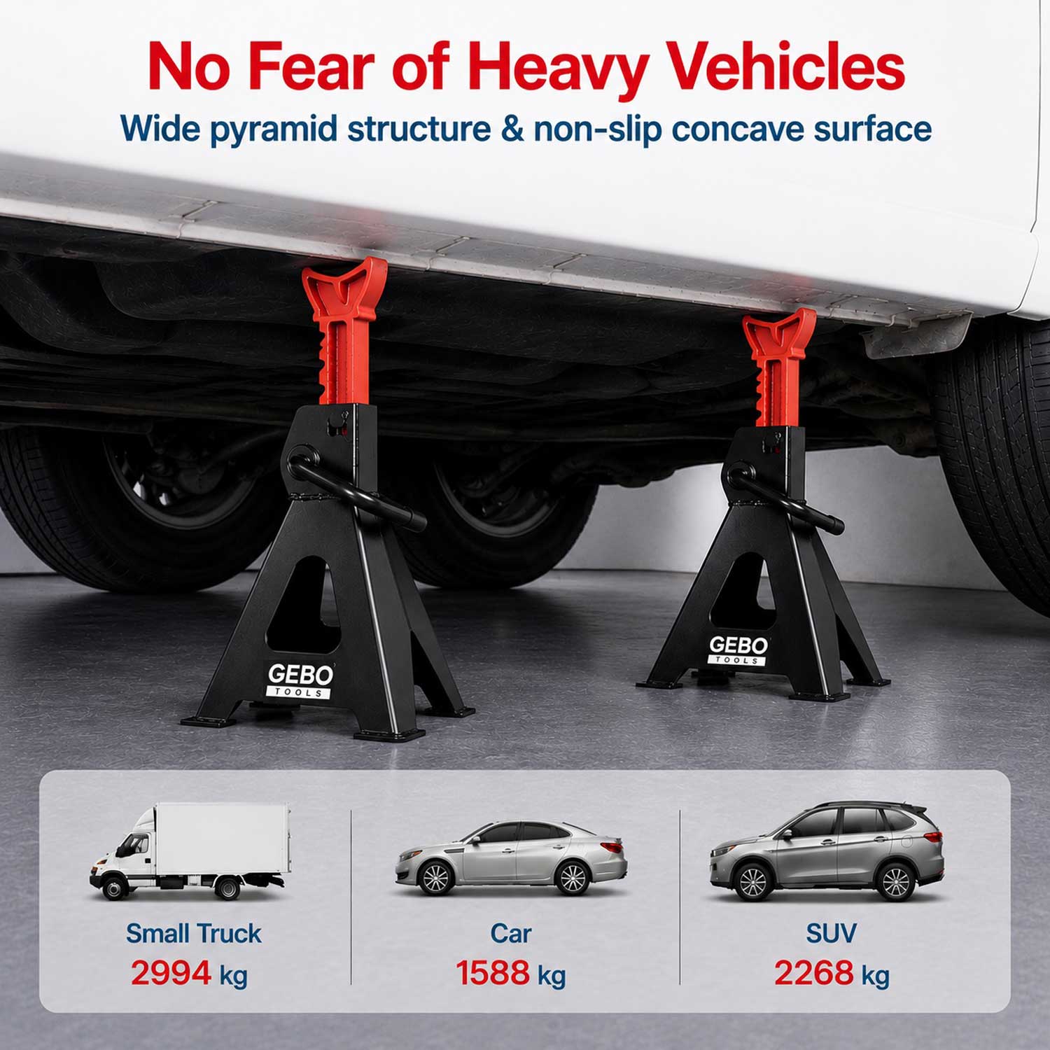 SET CAPRE SUSTINERE AUTO PROFESIONALE 3T SUSPENDAT SUPORT AUTO GEBO TOOLS