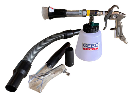 PISTOL PNEUMATIC PT SPALAT TAPITERII TORNADOR CU ADAPTOR VACUUM GEBO TOOLS