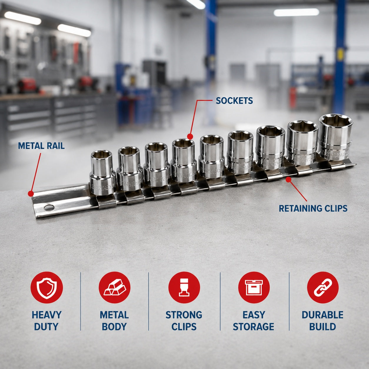 Suport metalic pentru tubulare 1/2 GEBO TOOLS