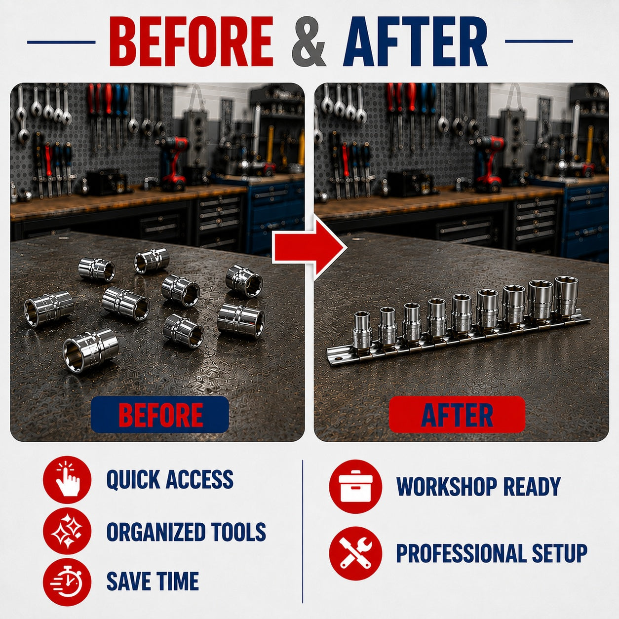 Suport metalic pentru tubulare 1/2 GEBO TOOLS