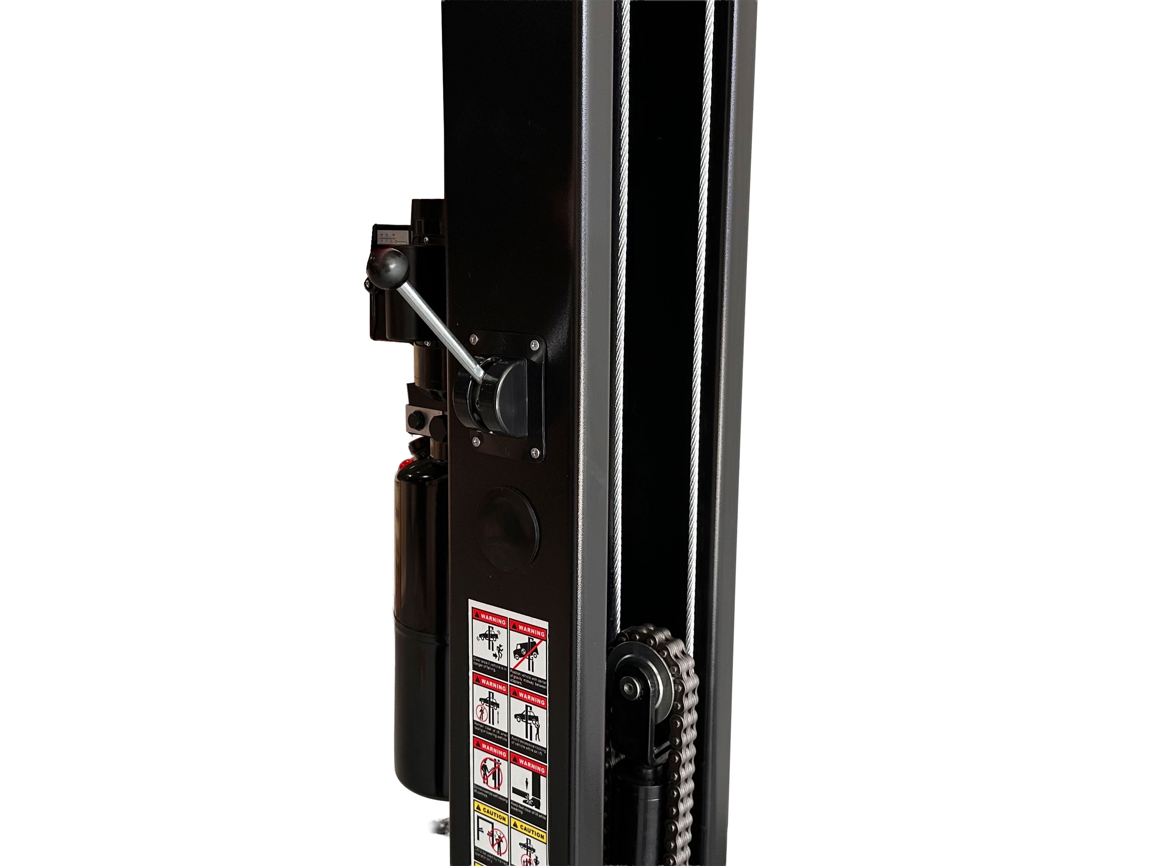 ELEVATOR AUTO 2 COLOANE 4T CU DEBLOCARE MANUALA ELECTROHIDRAULICA 230V + ULEI GRATIS