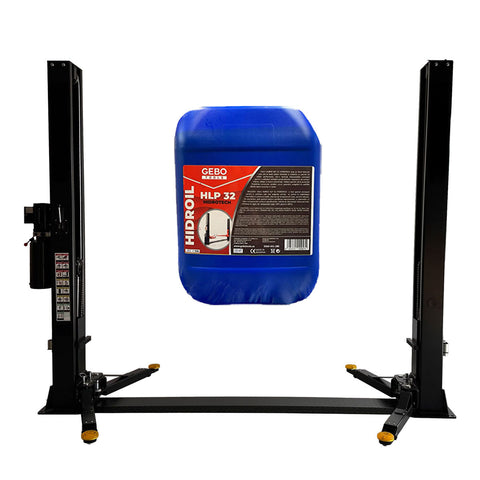 ELEVATOR AUTO 2 COLOANE 4T CU DEBLOCARE MANUALA ELECTROHIDRAULICA 230V + ULEI GRATIS