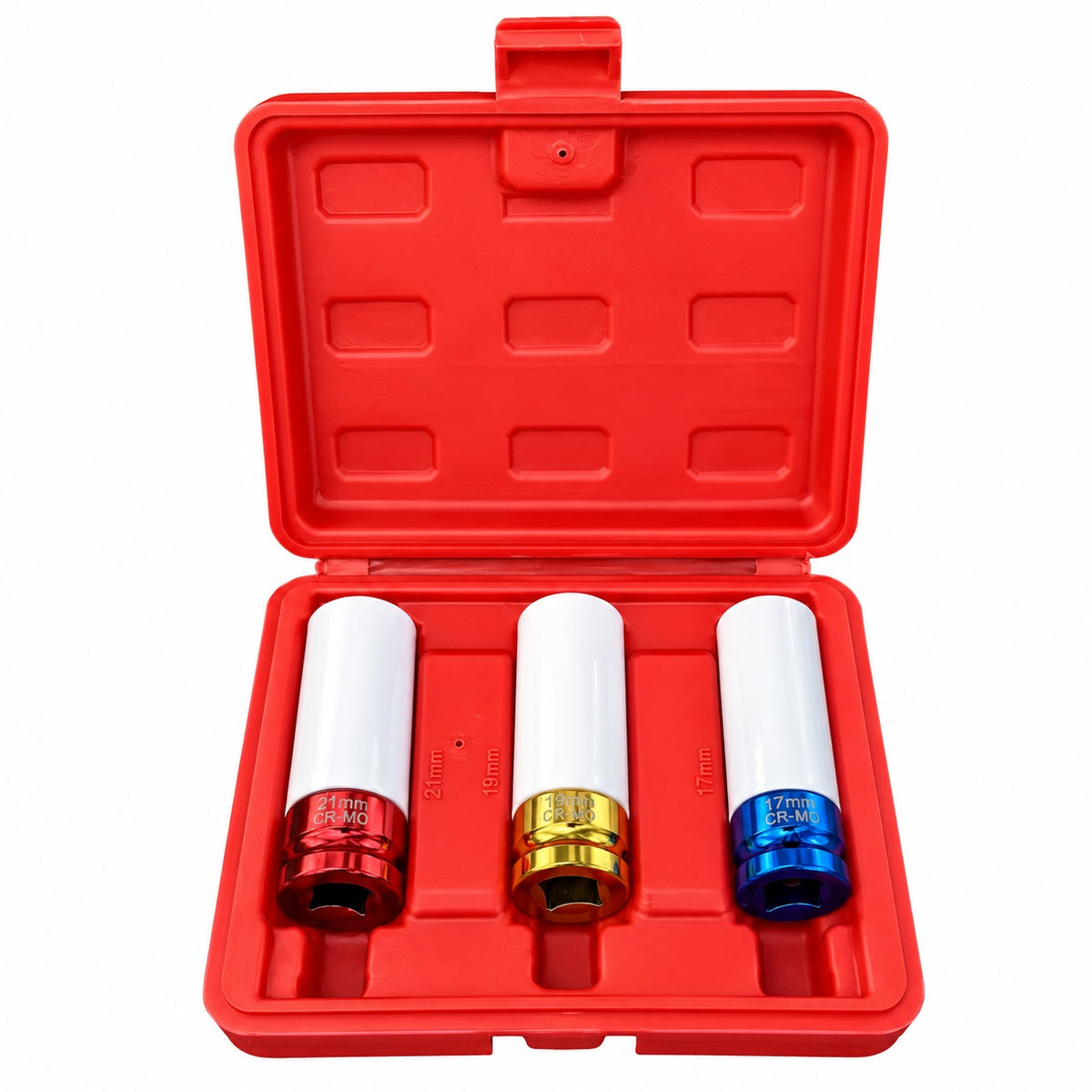 Set 3 buc tubulare cu protectie pentru jante aliaj 17 19 21 mm GEBO TOOLS