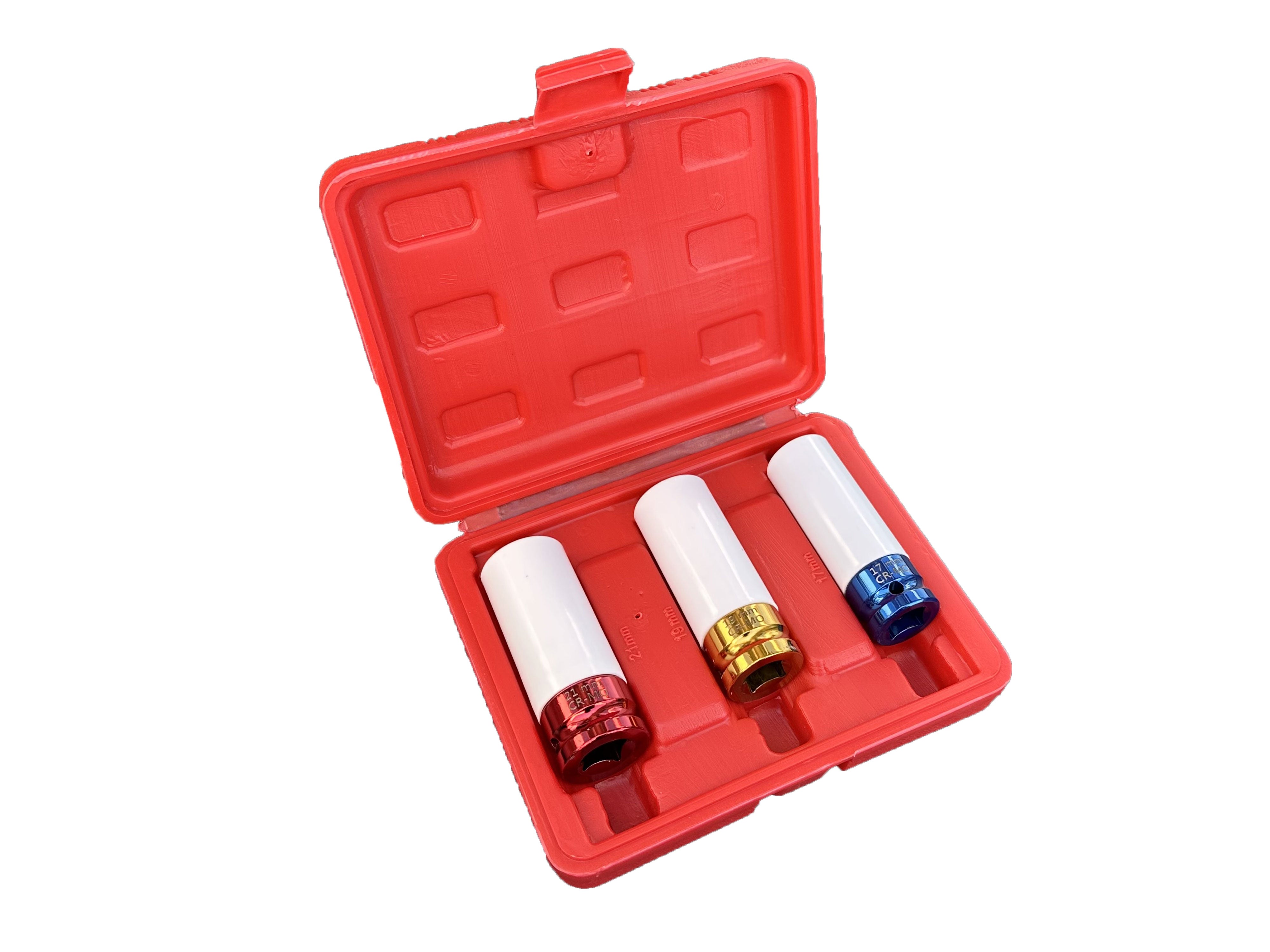 SET 3 BUC TUBULARE CU PROTECTIE PENTRU JANTE ALIAJ 17 19 21 MM GEBO TOOLS