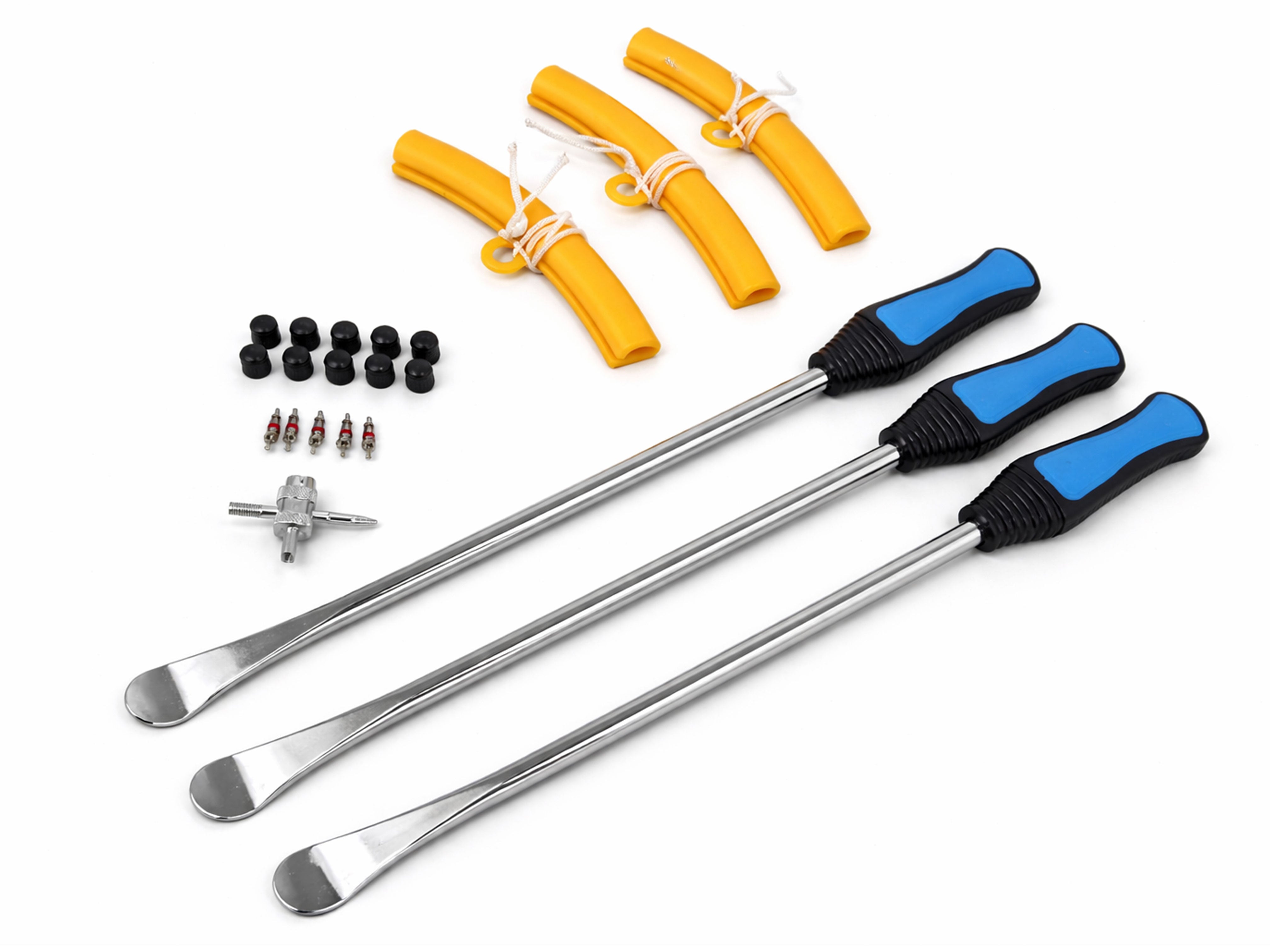 SET LEVIERE CU MANER PENTRU ANVELOPE CU PROTECTIE PENTRU JANTE 13 PIESE GEBO TOOLS
