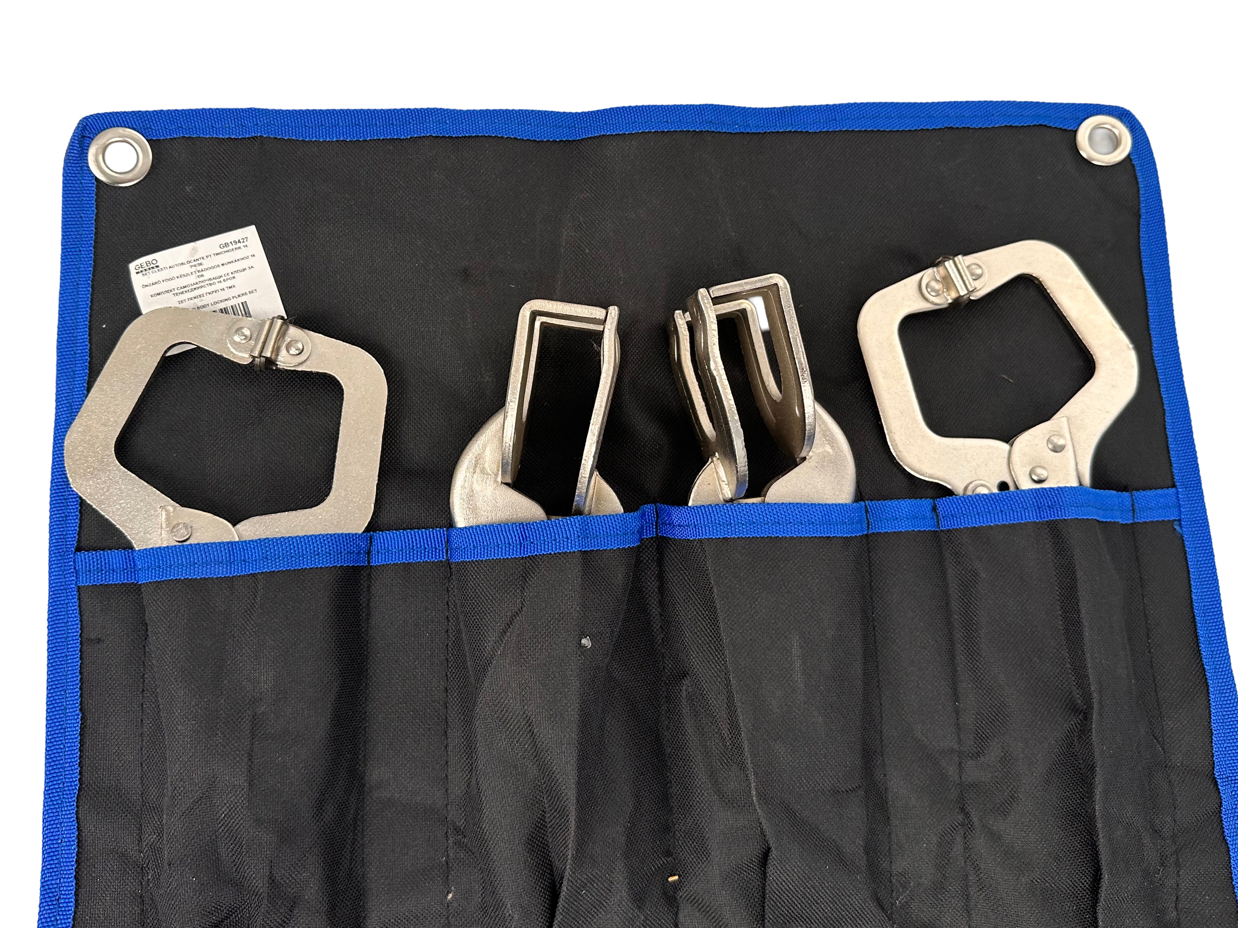 SET CLESTI AUTOBLOCANTE PT TINICHIGERIE 16 PIESE GEBO TOOLS