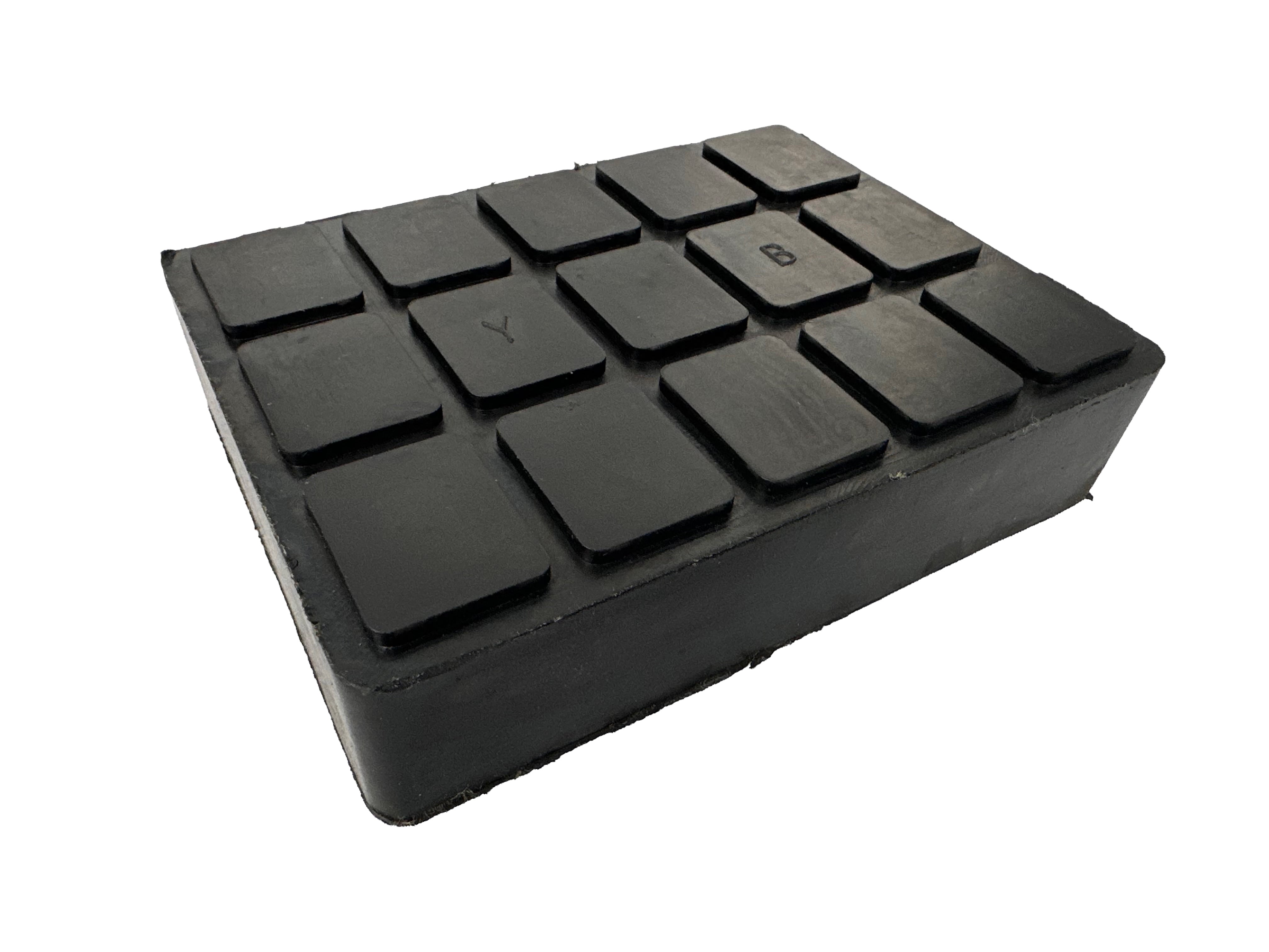 TAMPON CAUCIUC PATRAT PT ELEVATOARE TIP FOARFECA 160X120X40 MM GEBO TOOLS