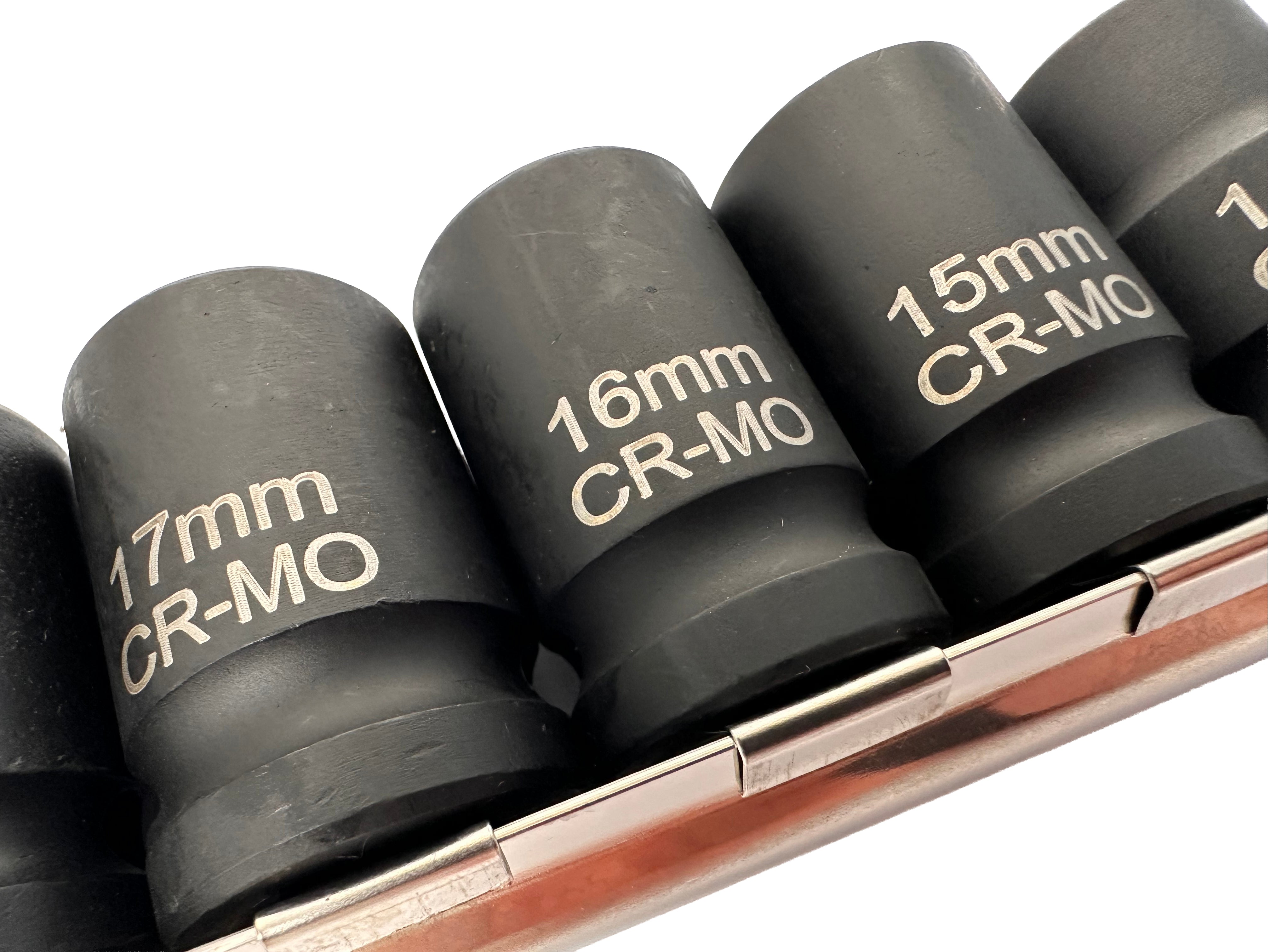 SET 10 TUBULARE BI-HEXAGONALE SCURTE DE IMPACT 1/2 12 LATURI GEBO TOOLS