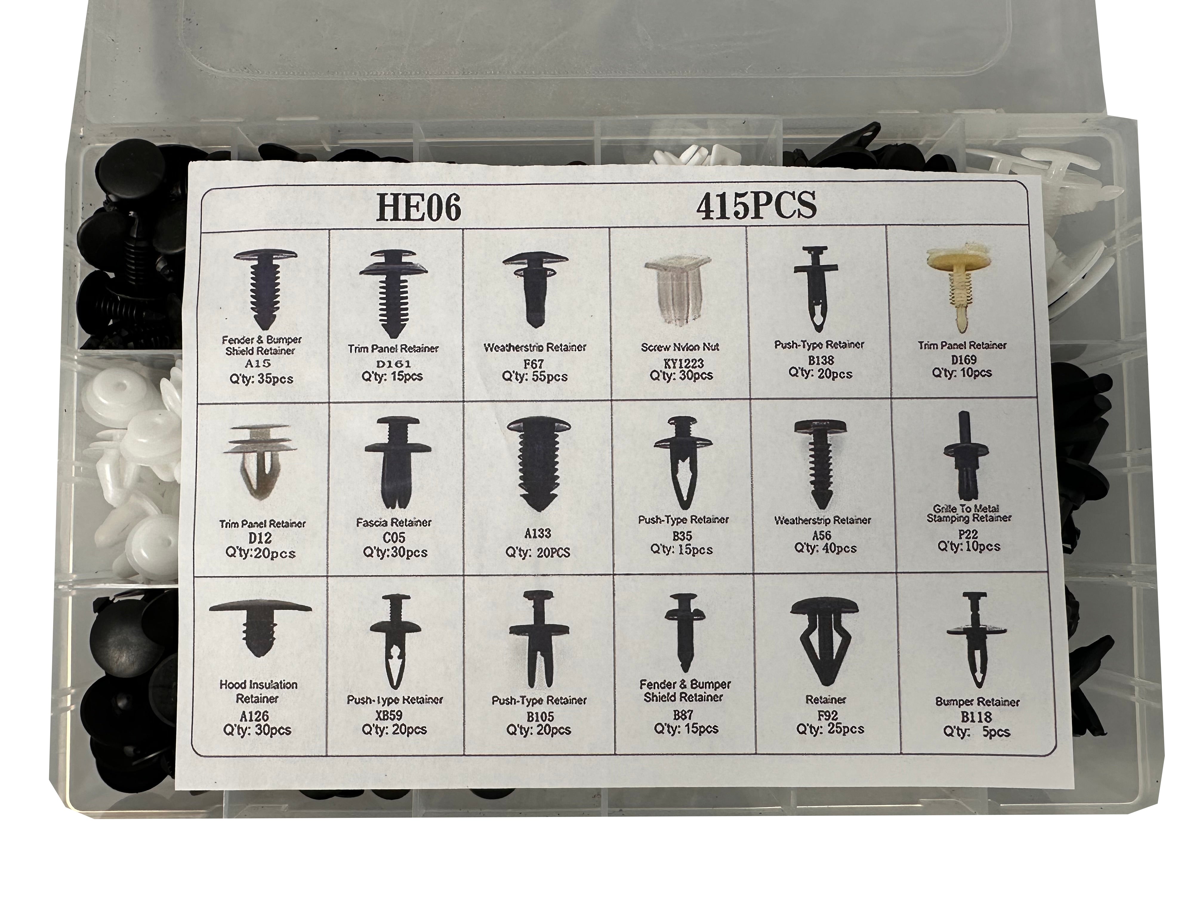 SET CLIPSURI CLEME AUTO DE PLASTIC FORD 415 PIESE GEBO TOOLS