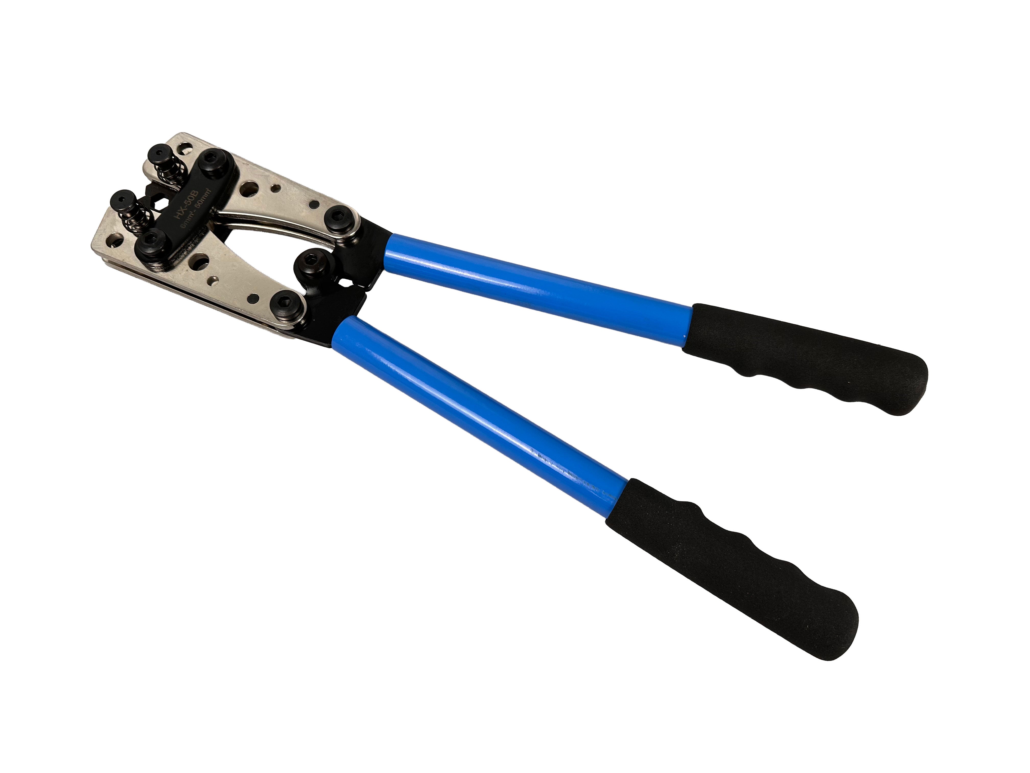 CLESTE PENTRU SERTIZAT DECABLAT CABLURI ELECTRICE, PAPUCI CU DIAMETRU MARI 6.0-50MM2 GEBO TOOLS