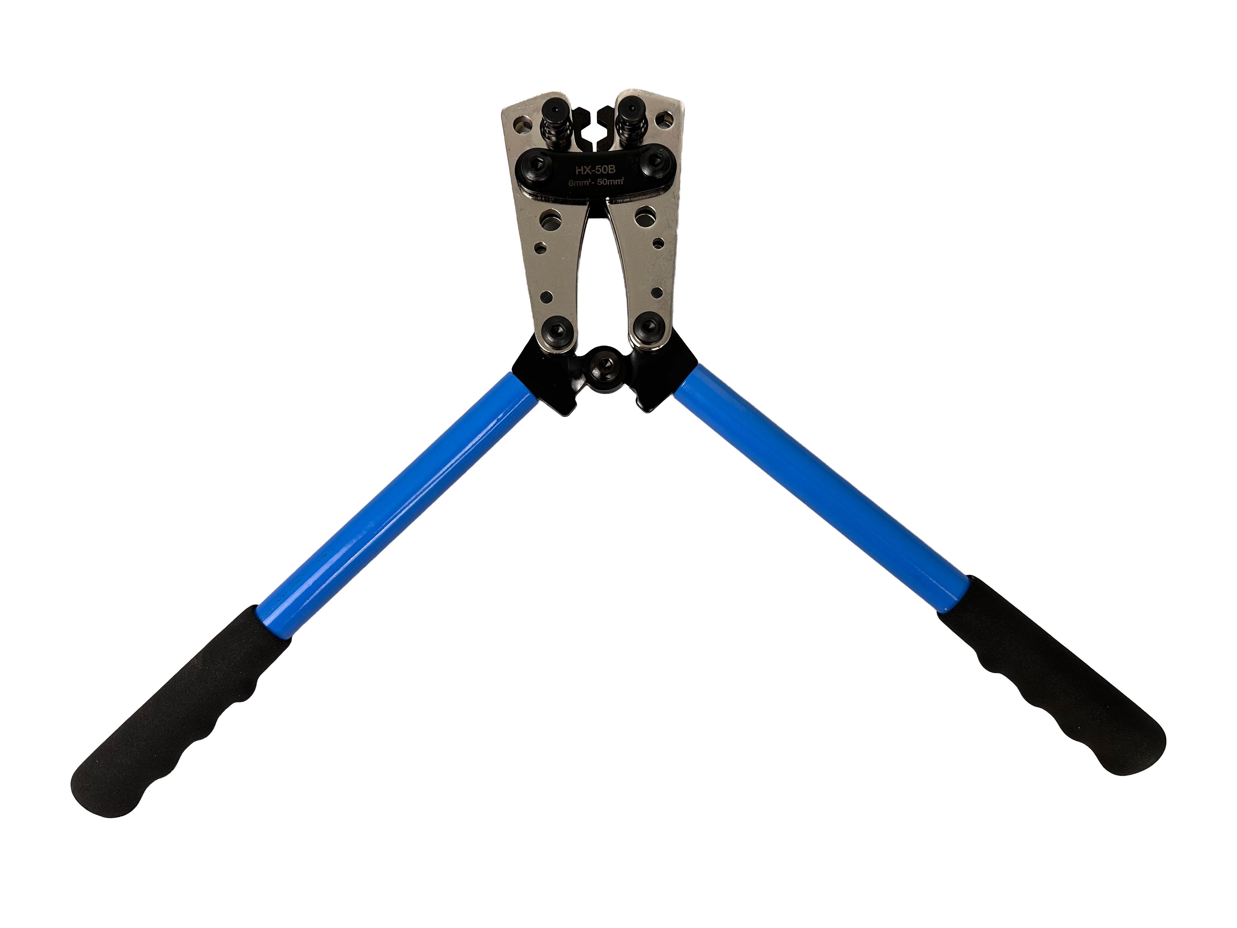 CLESTE PENTRU SERTIZAT DECABLAT CABLURI ELECTRICE, PAPUCI CU DIAMETRU MARI 6.0-50MM2 GEBO TOOLS