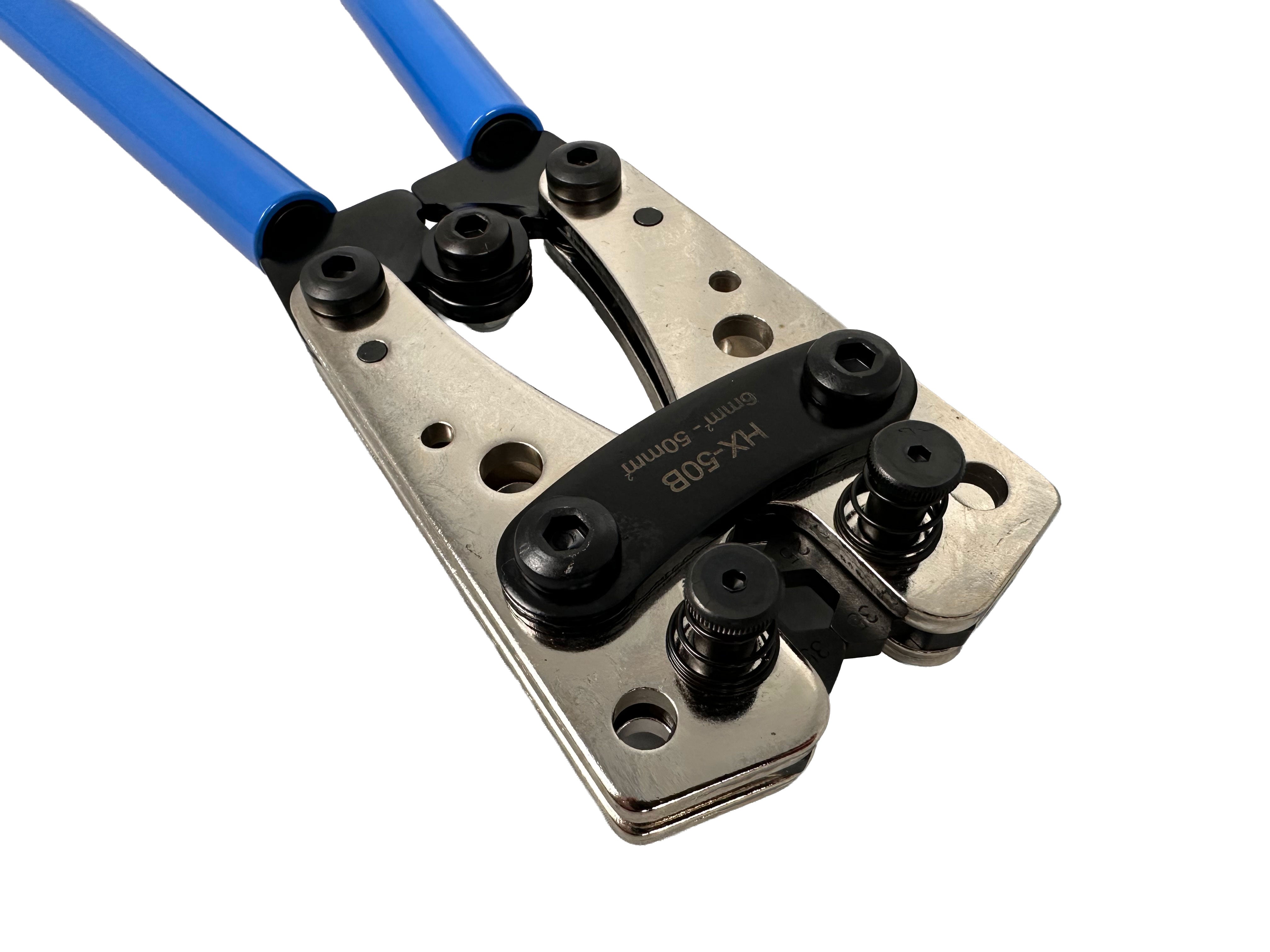 CLESTE PENTRU SERTIZAT DECABLAT CABLURI ELECTRICE, PAPUCI CU DIAMETRU MARI 6.0-50MM2 GEBO TOOLS