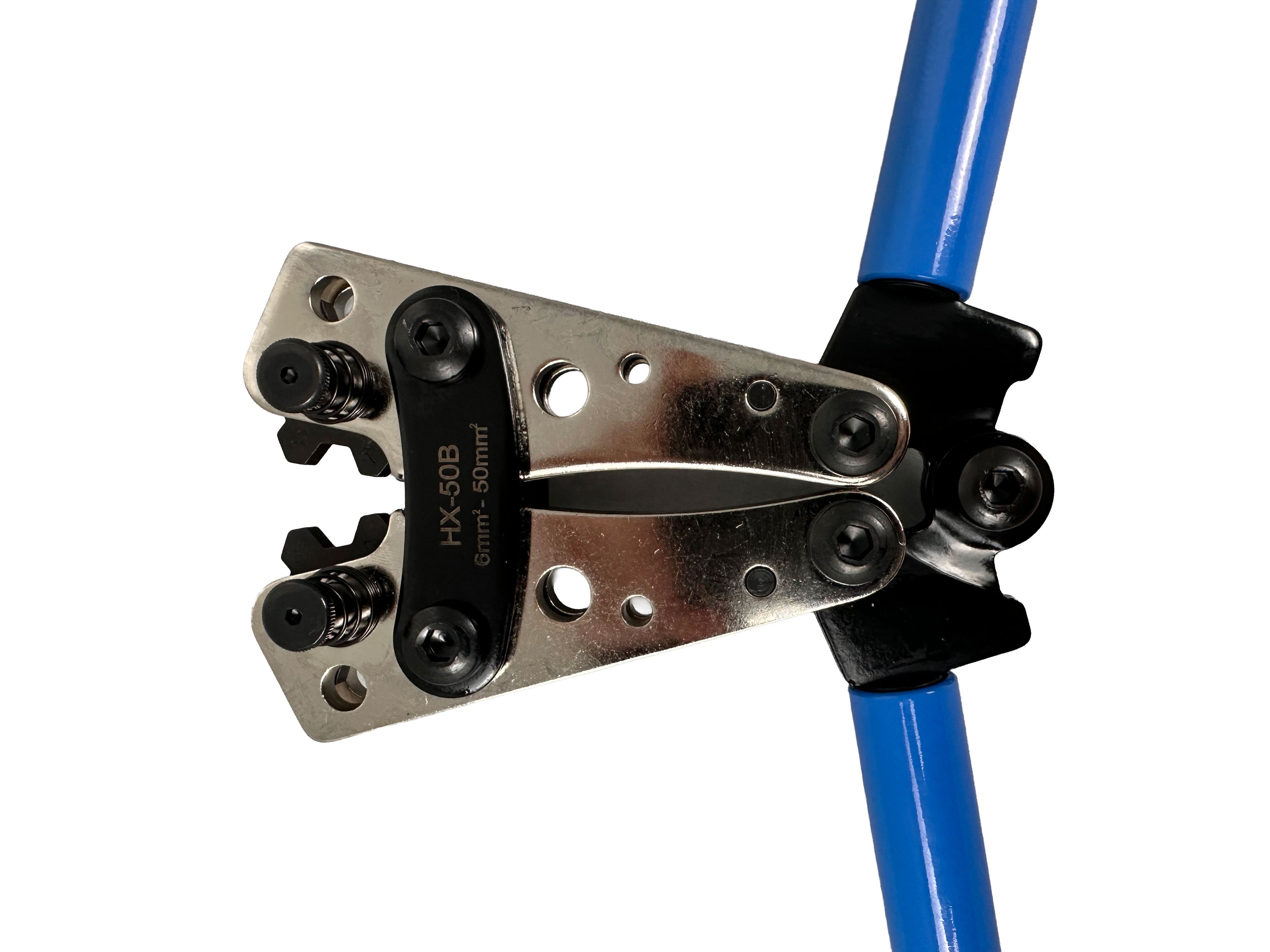 CLESTE PENTRU SERTIZAT DECABLAT CABLURI ELECTRICE, PAPUCI CU DIAMETRU MARI 6.0-50MM2 GEBO TOOLS