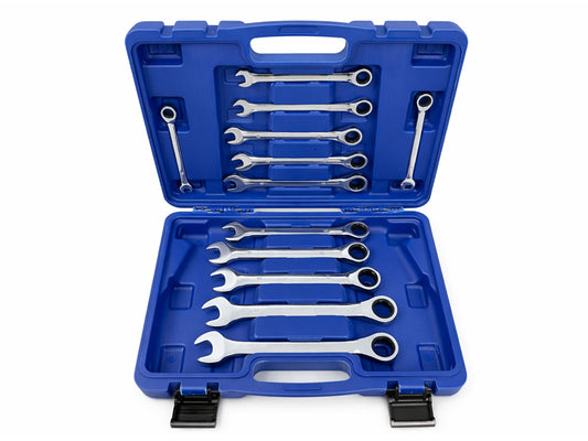 TRUSA CHEI COMBINATE CU CLICHET 8-19MM 12 PIESE GEBO TOOLS