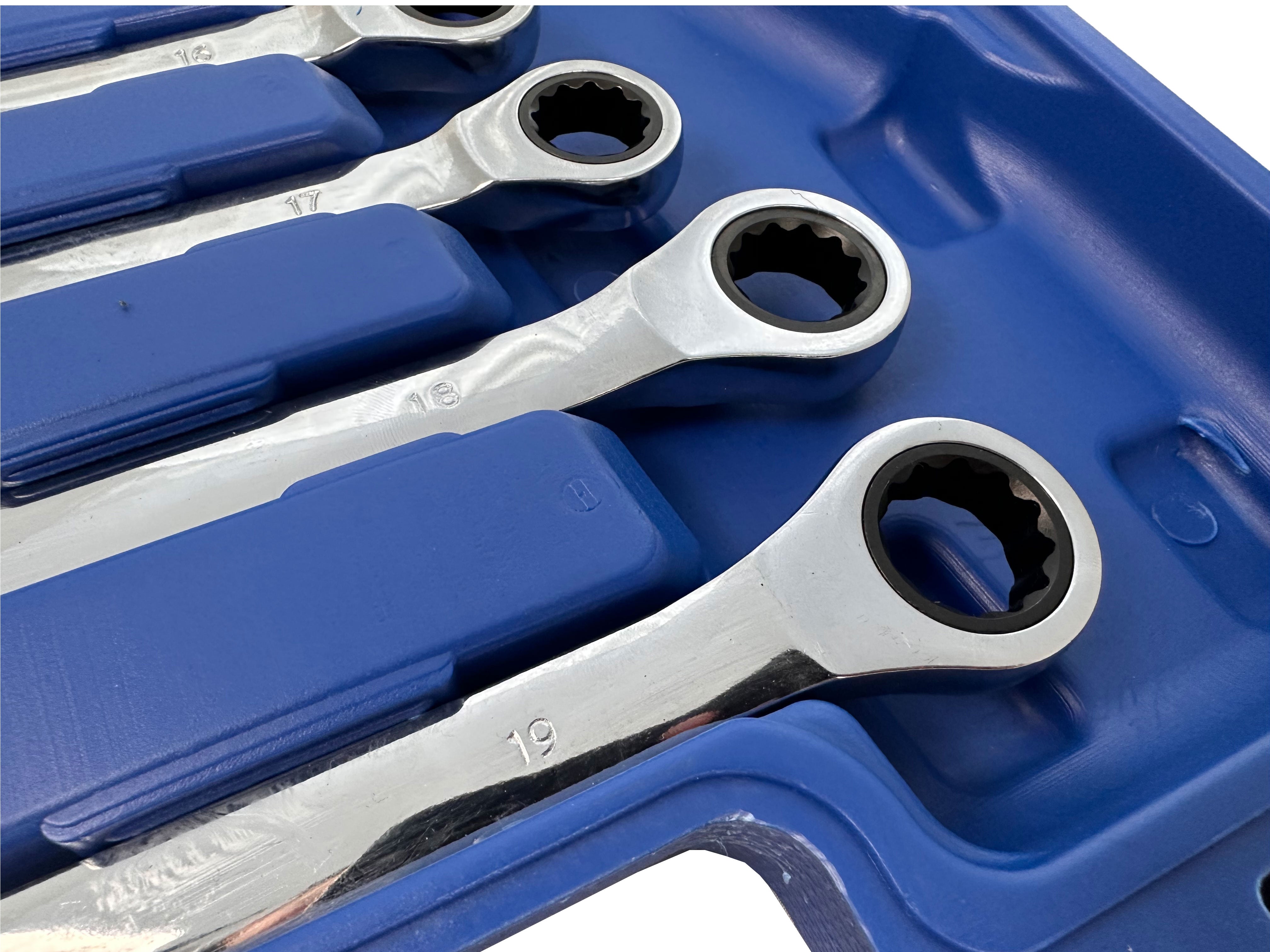 TRUSA CHEI COMBINATE CU CLICHET 8-19MM 12 PIESE GEBO TOOLS