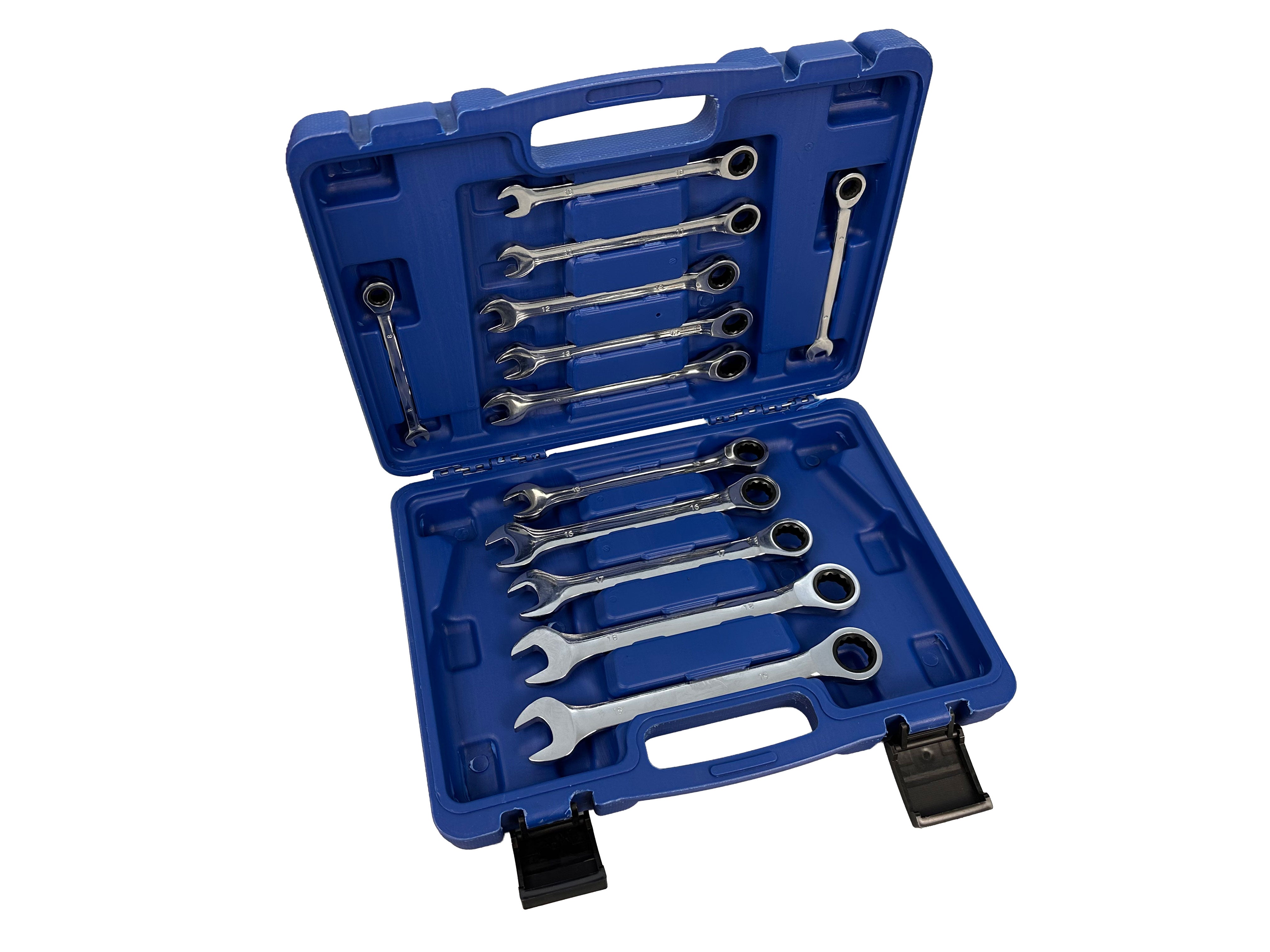 TRUSA CHEI COMBINATE CU CLICHET 8-19MM 12 PIESE GEBO TOOLS