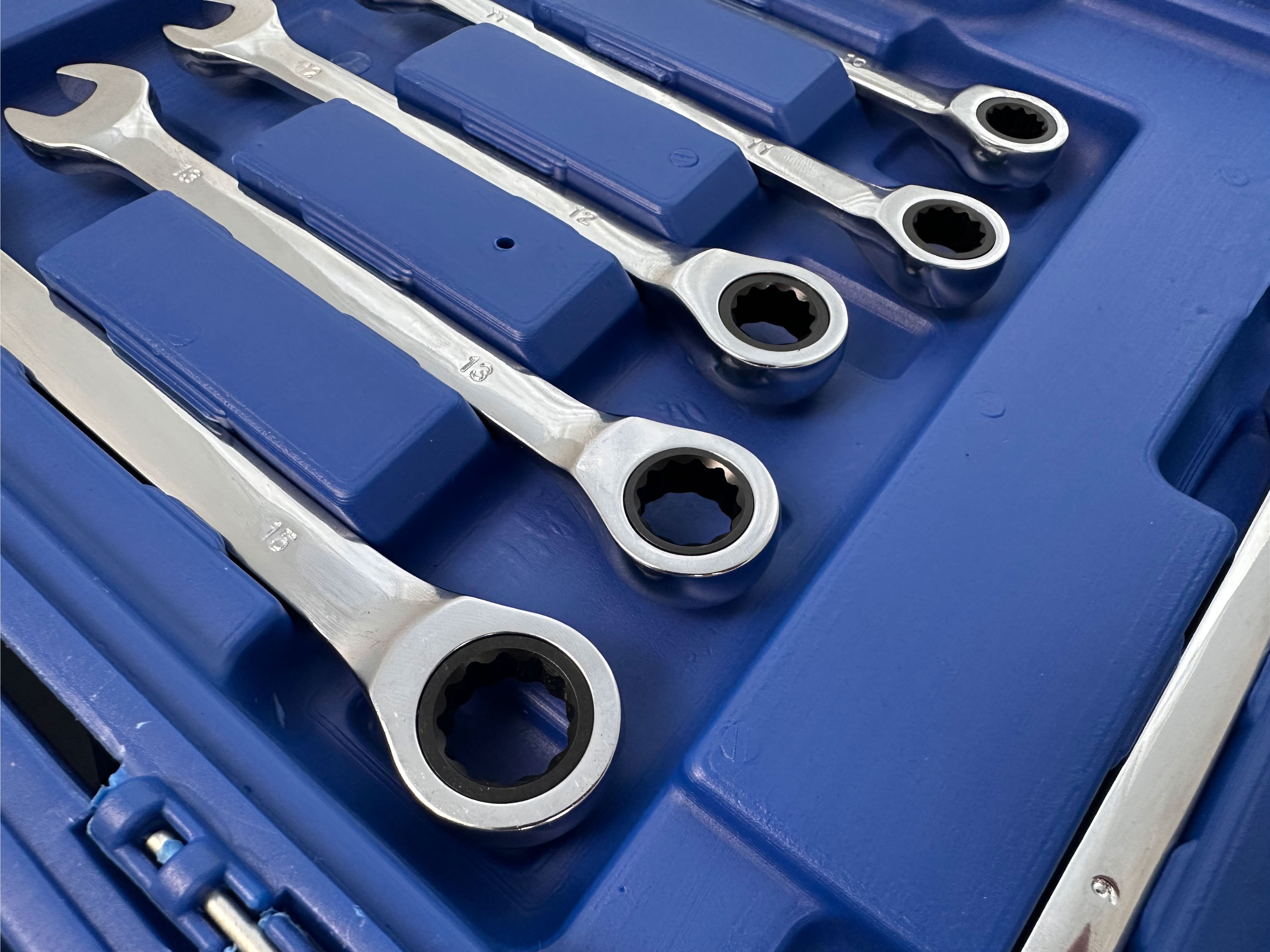 TRUSA CHEI COMBINATE CU CLICHET 8-19MM 12 PIESE GEBO TOOLS