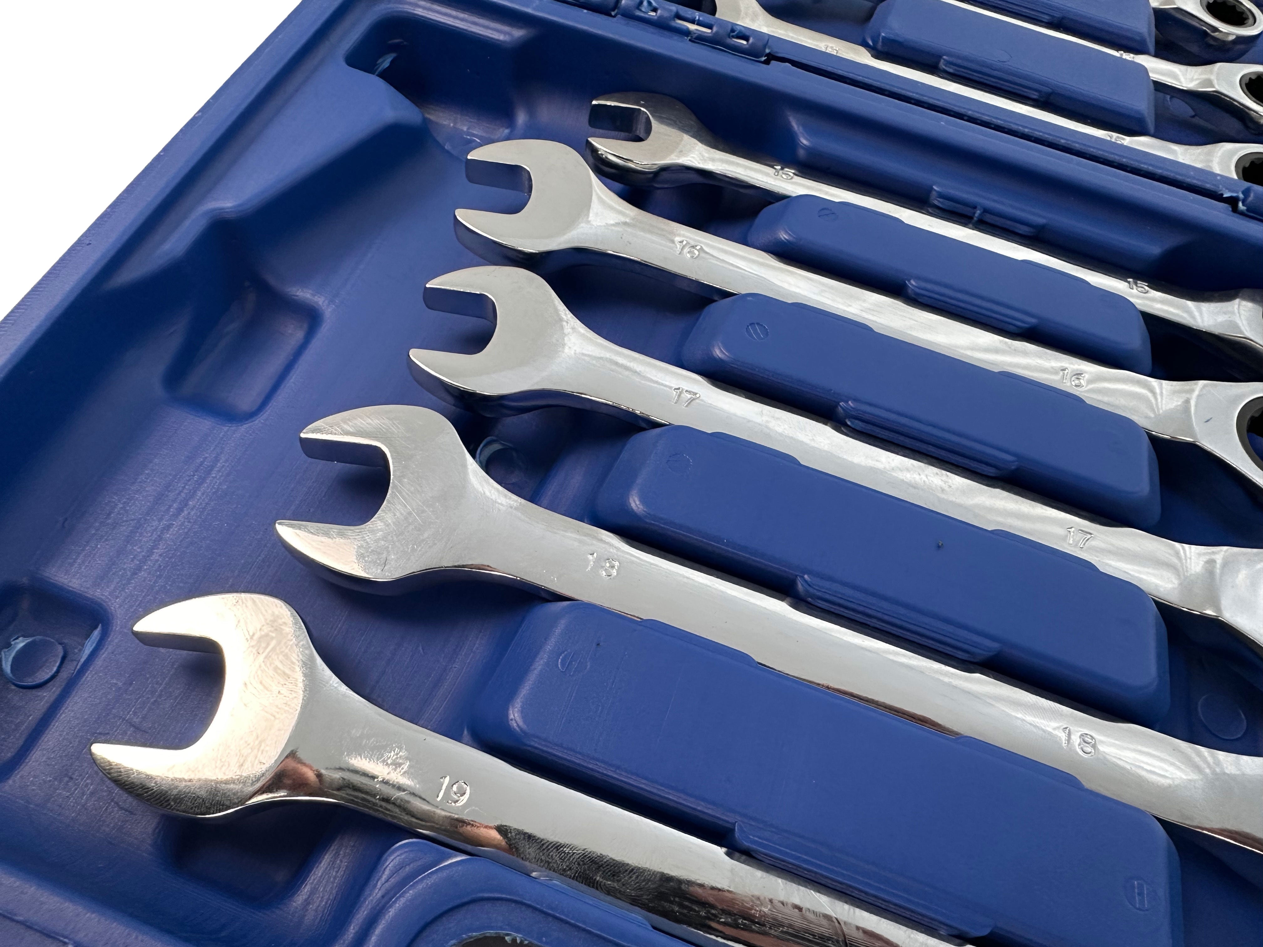 TRUSA CHEI COMBINATE CU CLICHET 8-19MM 12 PIESE GEBO TOOLS